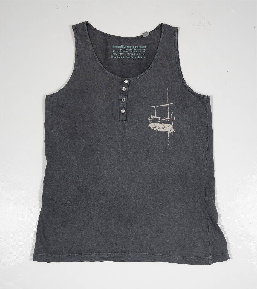 Camiseta de tirantes Mujer Besitos - marengo