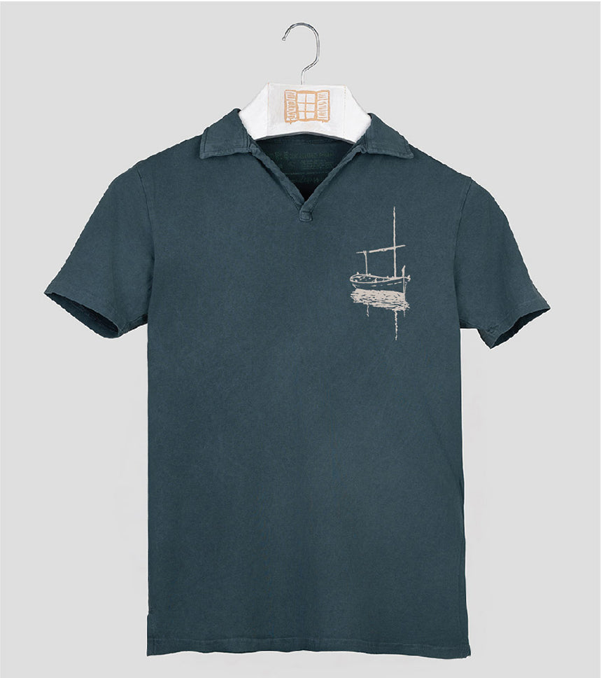 Polo manga corta Hombre Besitos - plomo