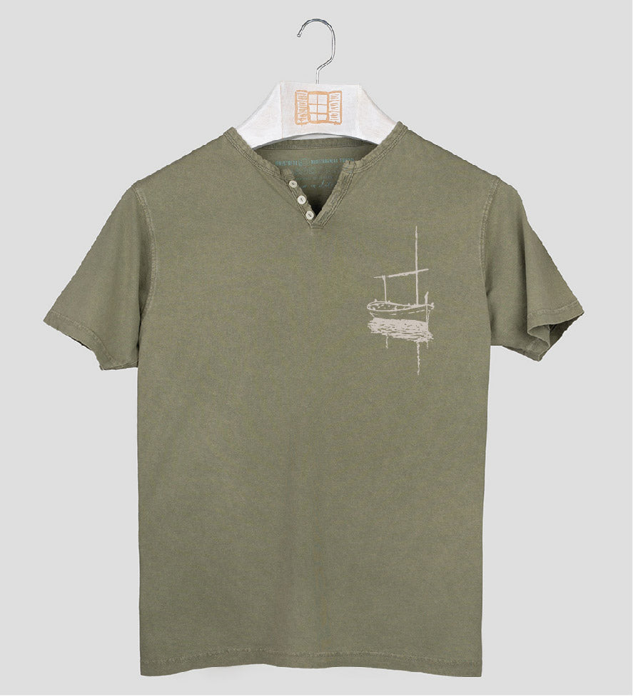 Camiseta cuello botones Besitos