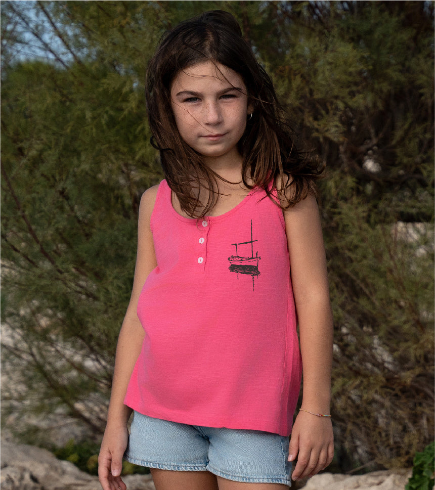 Camiseta de tirantes Niña Besitos