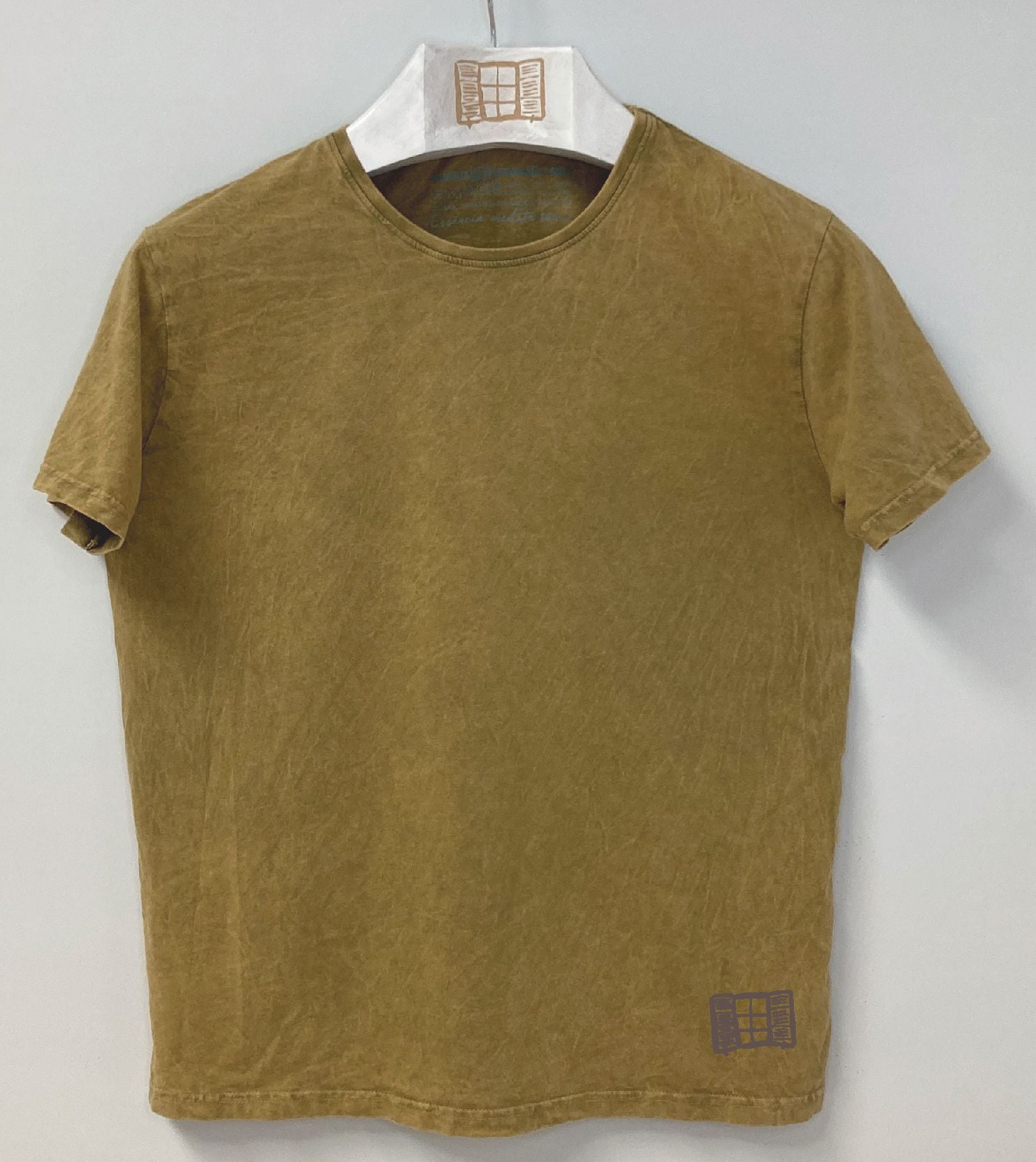 Camiseta manga corta Buida - mostaza