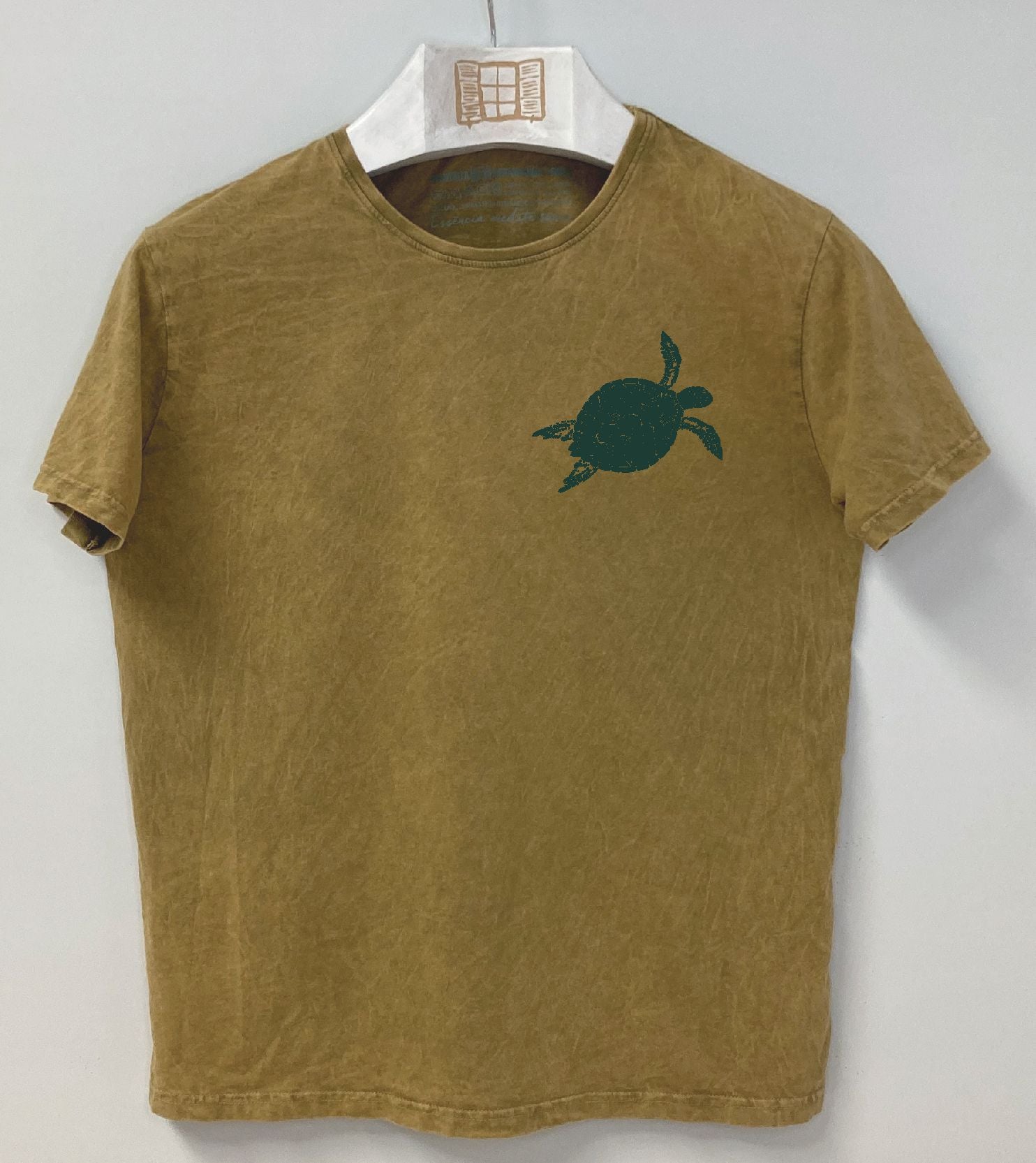 Camiseta manga corta Reserva - mostaza