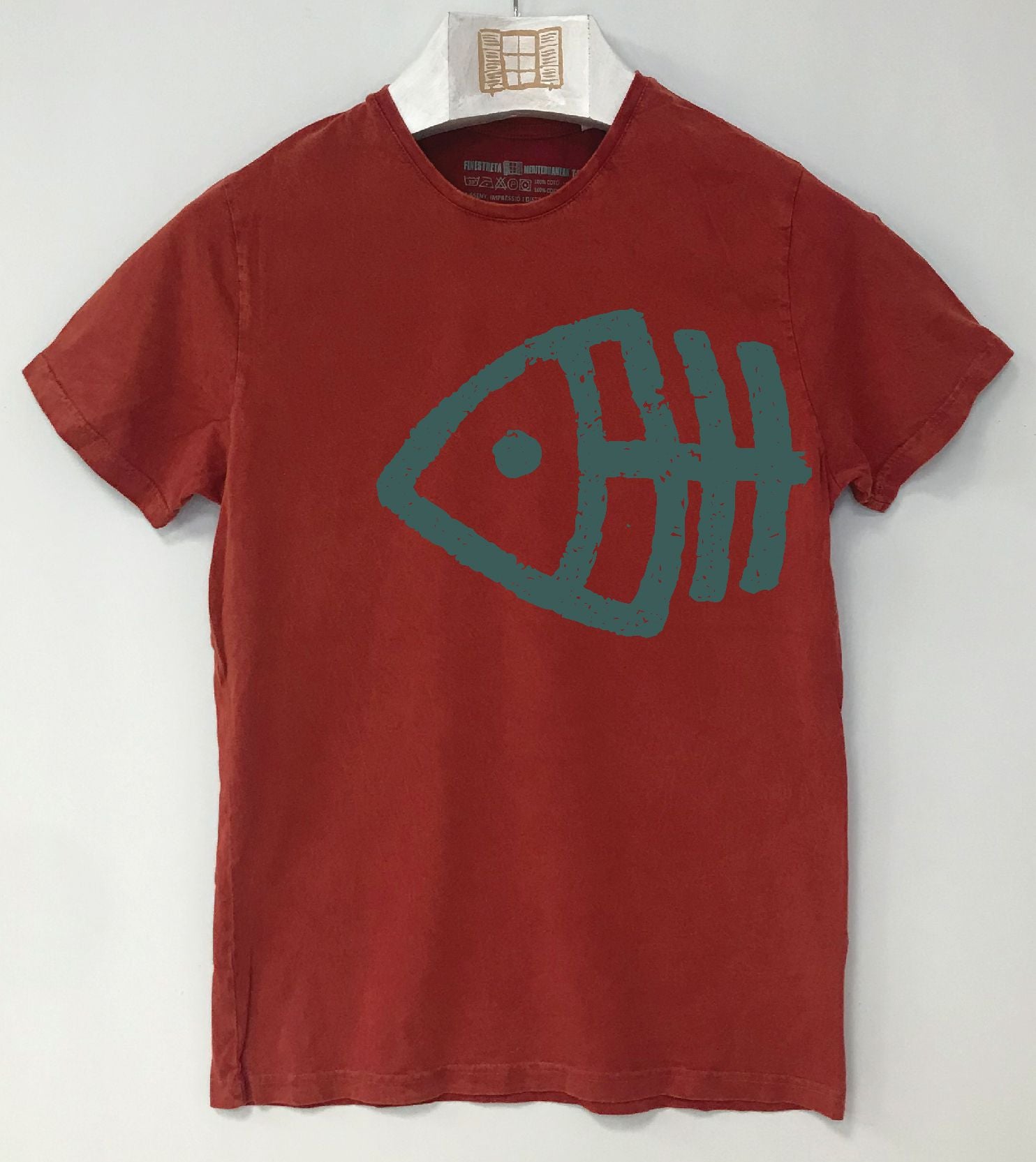 Camiseta manga corta Fisher - arcilla