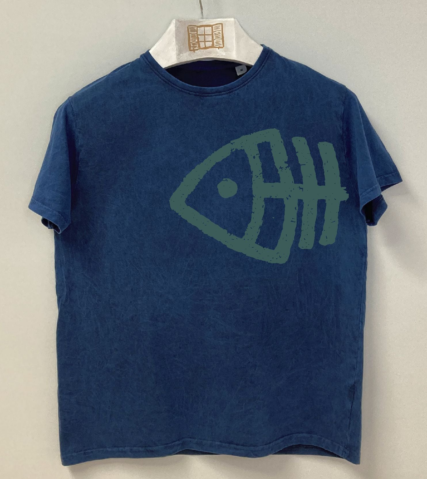 Camiseta manga corta Fisher - azul-marino