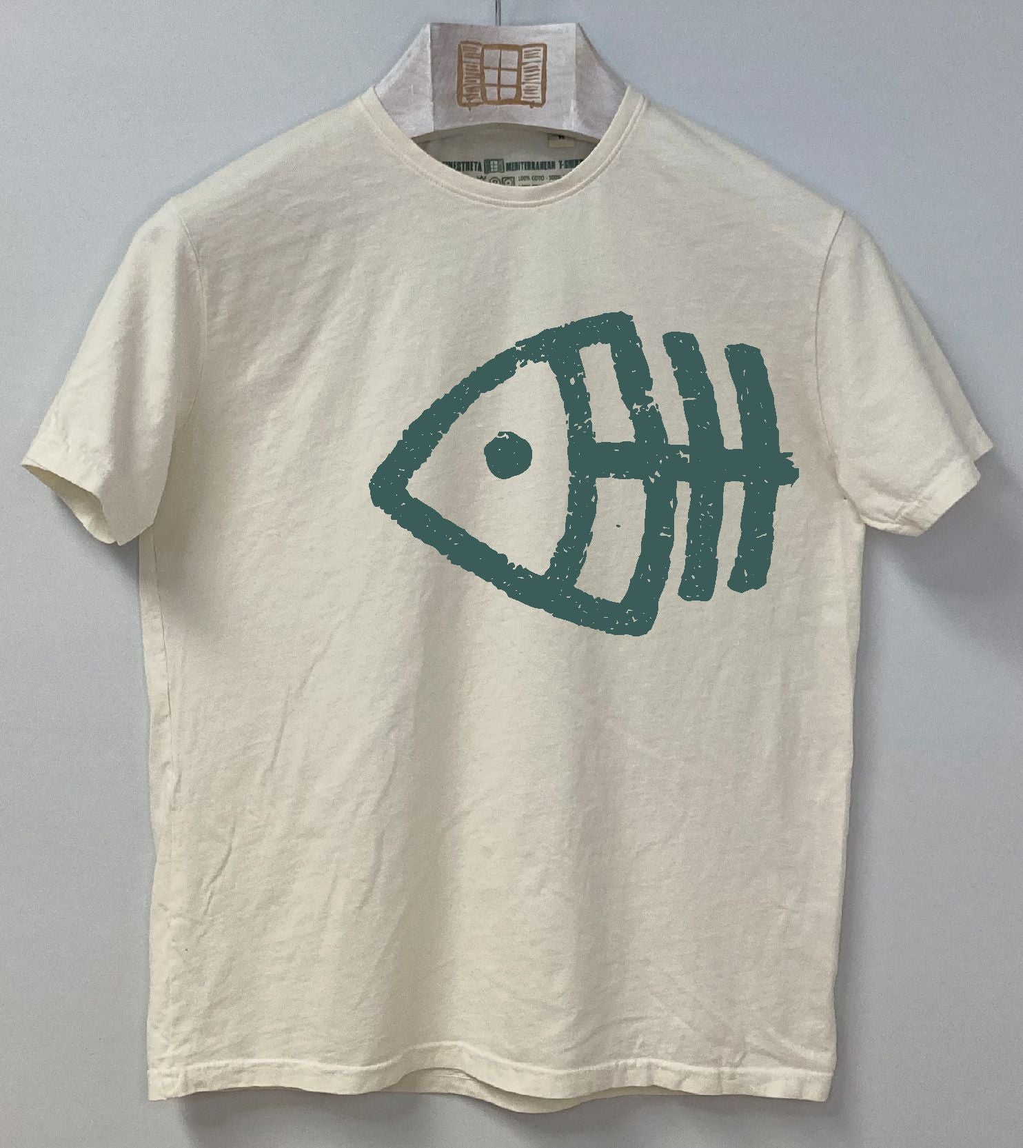Camiseta manga corta Fisher - crudo