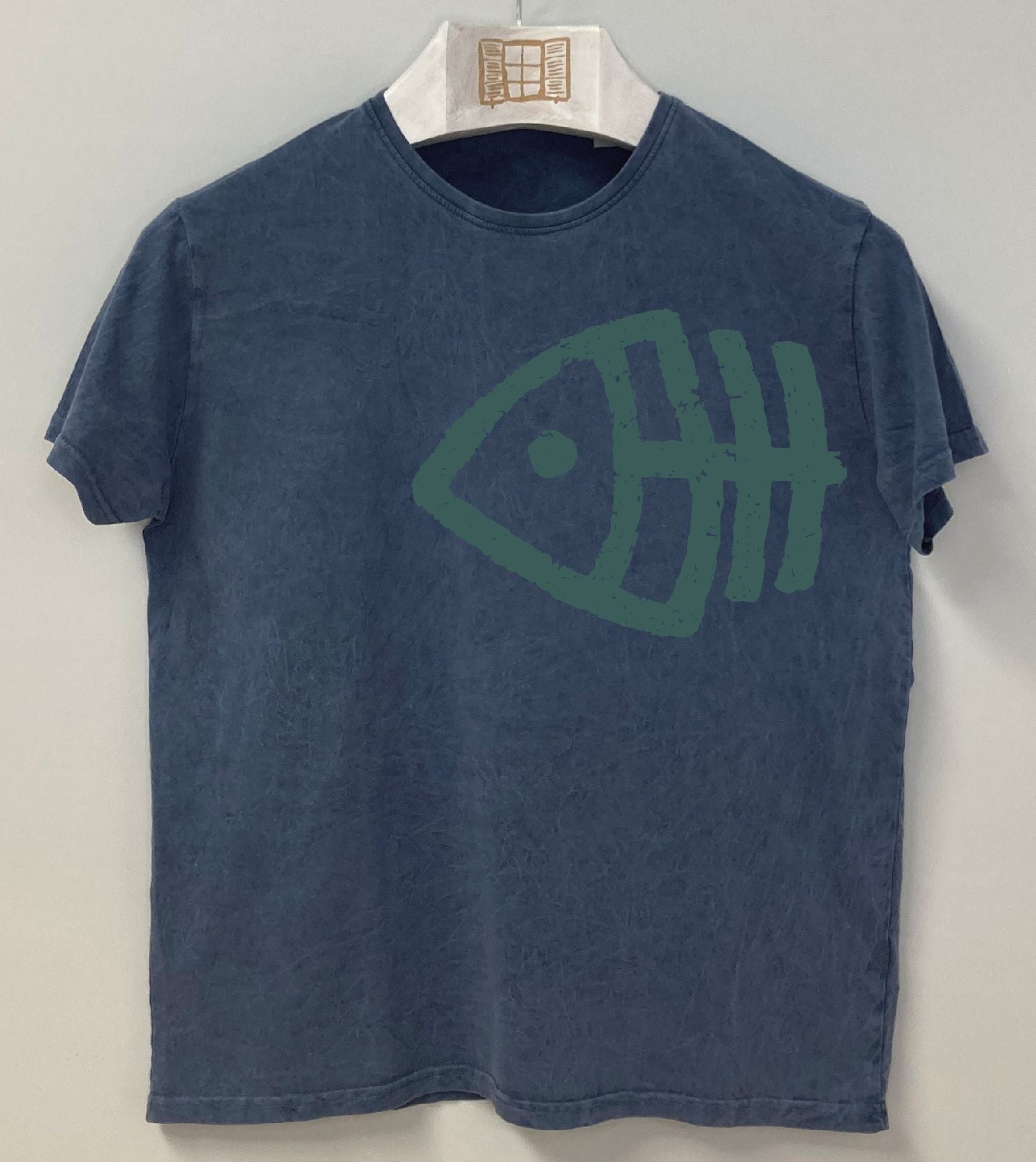 Camiseta manga corta Fisher - indigo