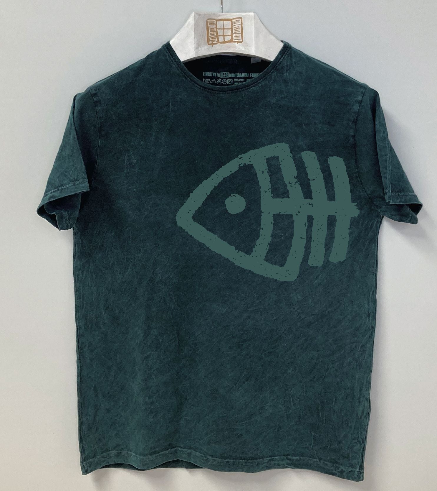 Camiseta manga corta Fisher - plomo