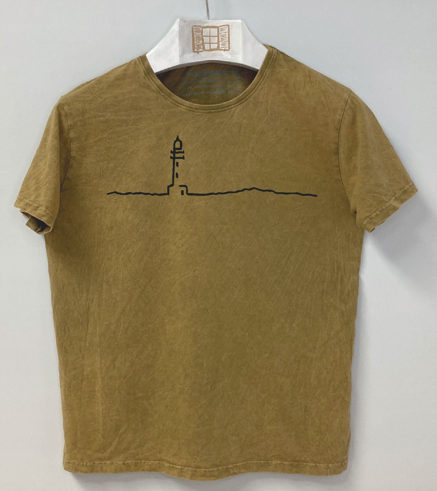 Camiseta manga corta Petit - mostaza