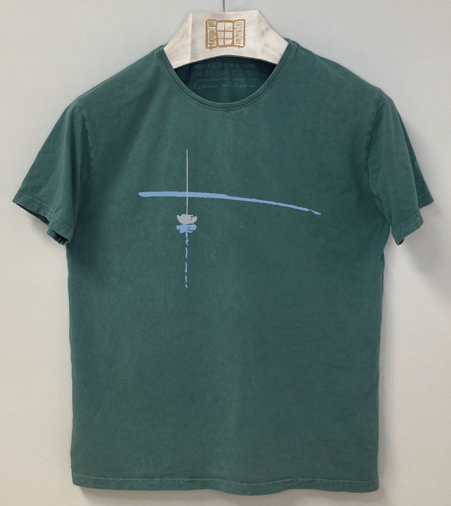 Camiseta manga corta Reposat - esmeralda