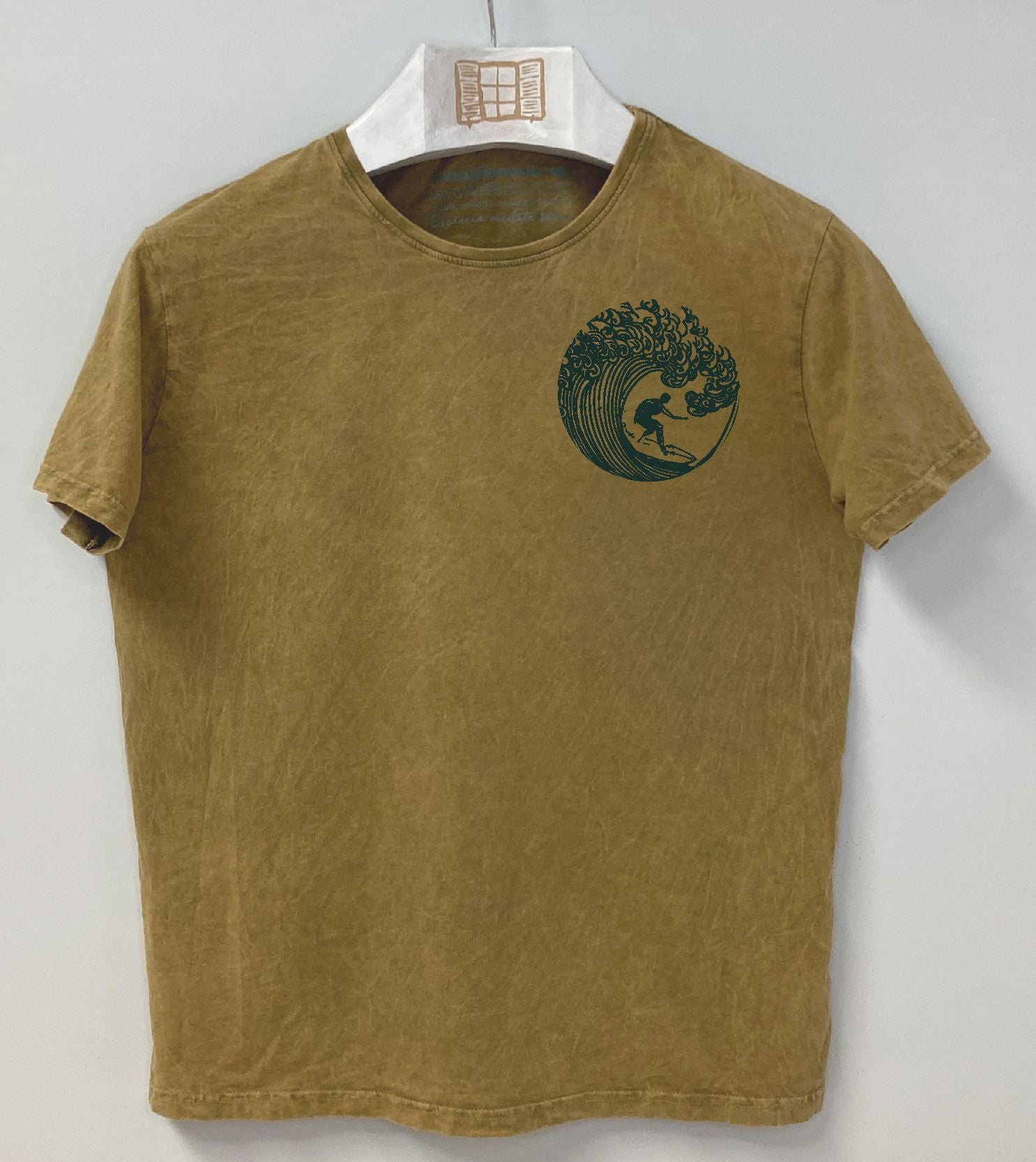 Camiseta manga corta Zarauz - mostaza