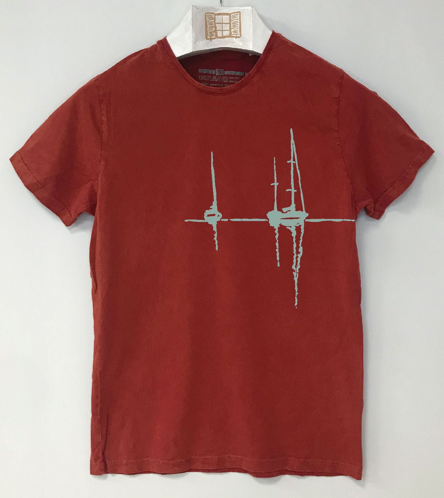 Camiseta manga corta Sunset - arcilla