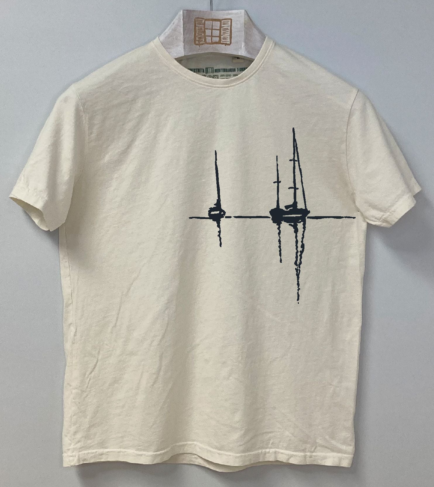 Camiseta manga corta Sunset - crudo