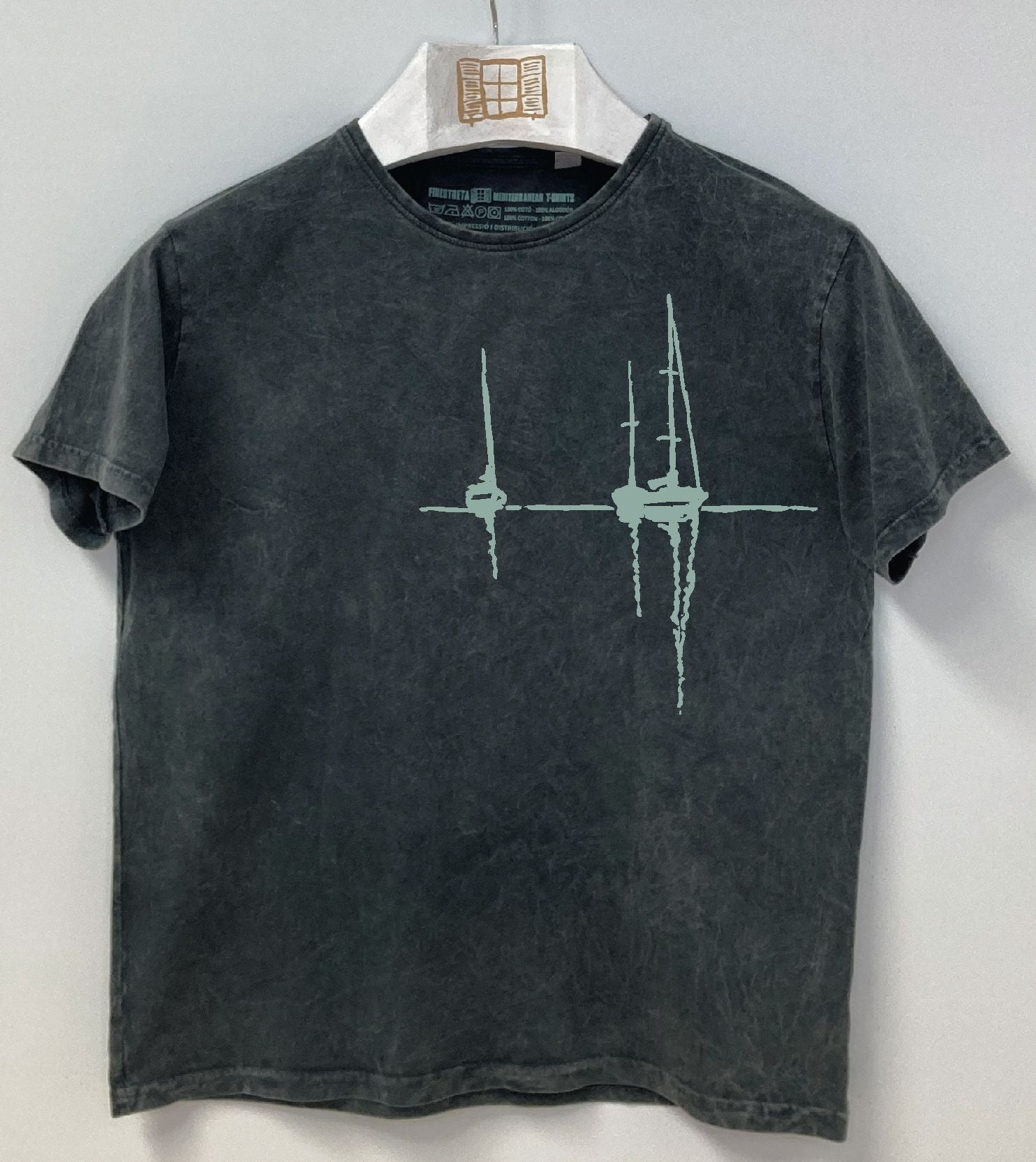 Camiseta manga corta Sunset - marengo