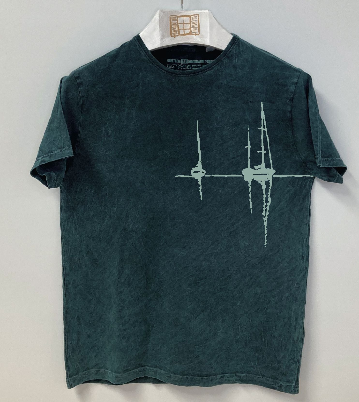 Camiseta manga corta Sunset - plomo