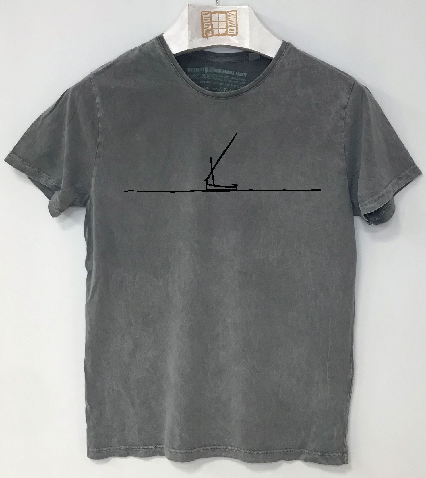 Camiseta manga corta Botet - piedra