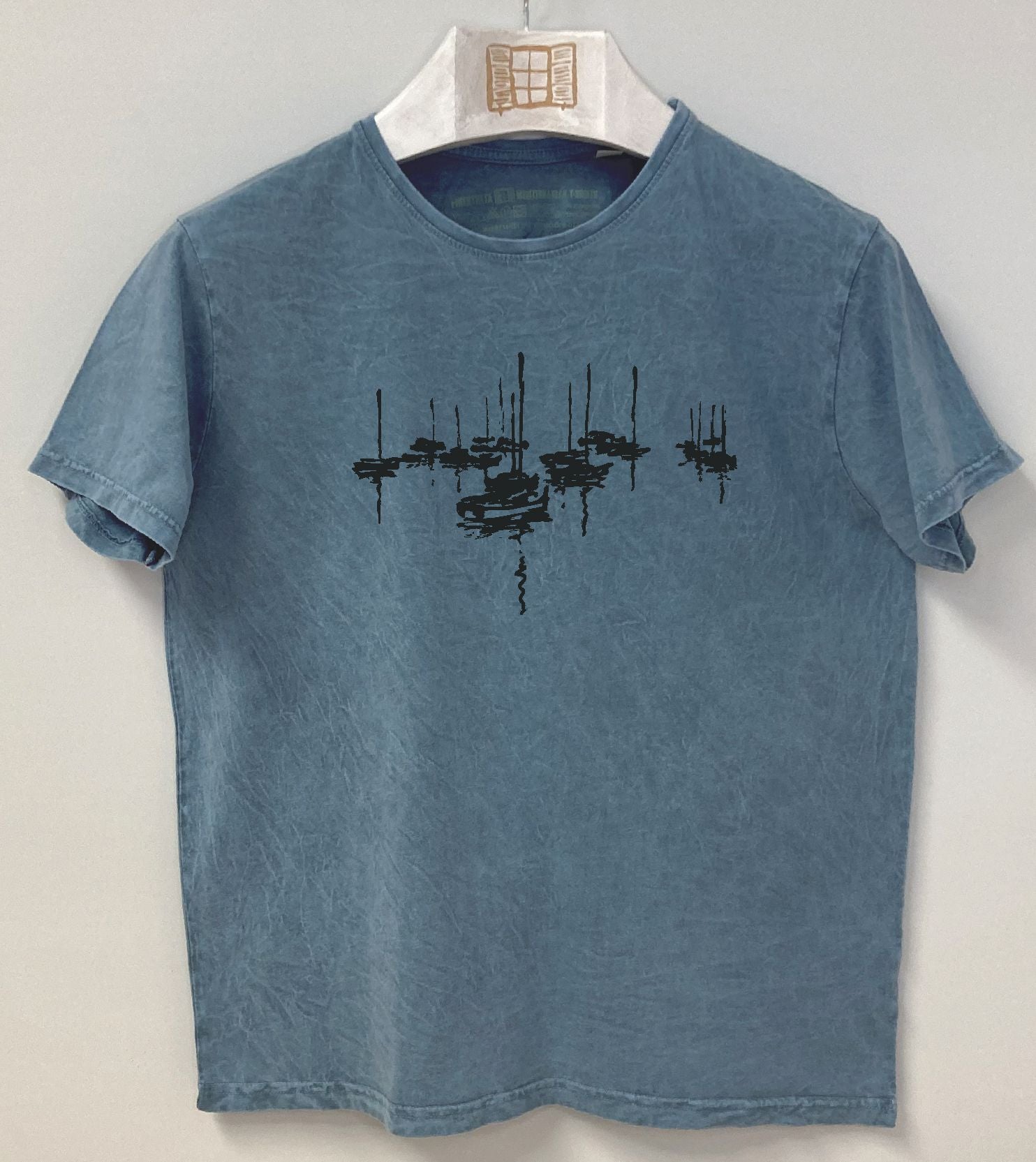 Camiseta manga corta Amarrats - aqua