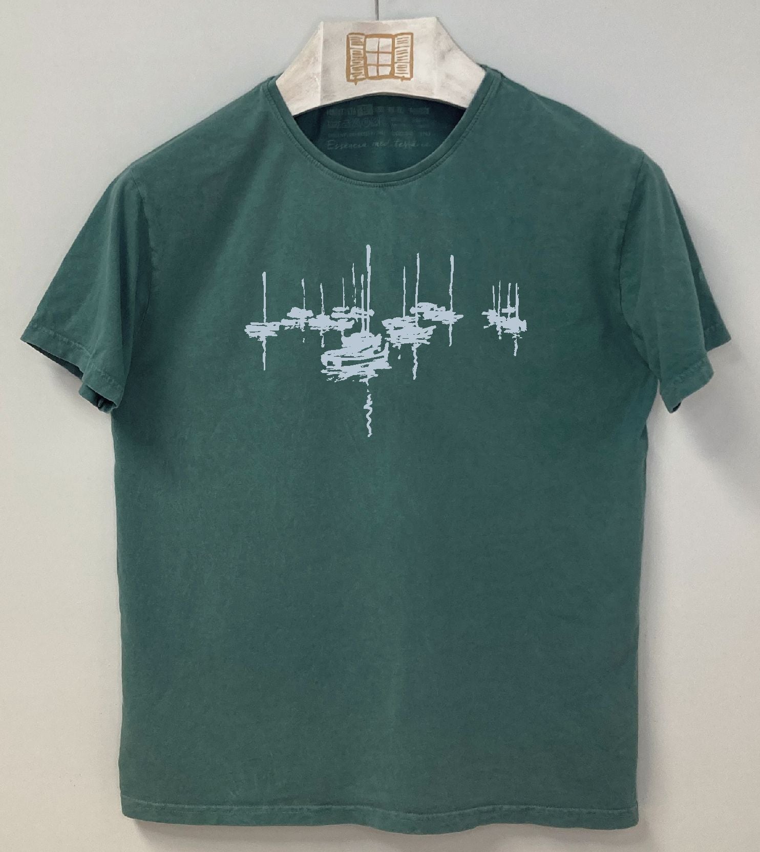 Camiseta manga corta Amarrats - esmeralda