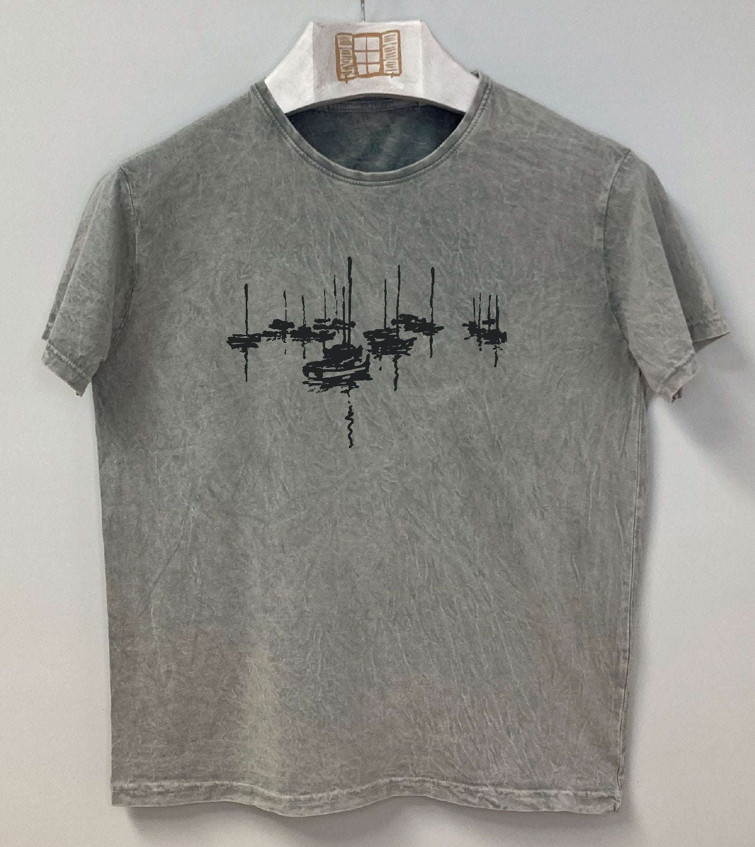 Camiseta manga corta Amarrats - gris