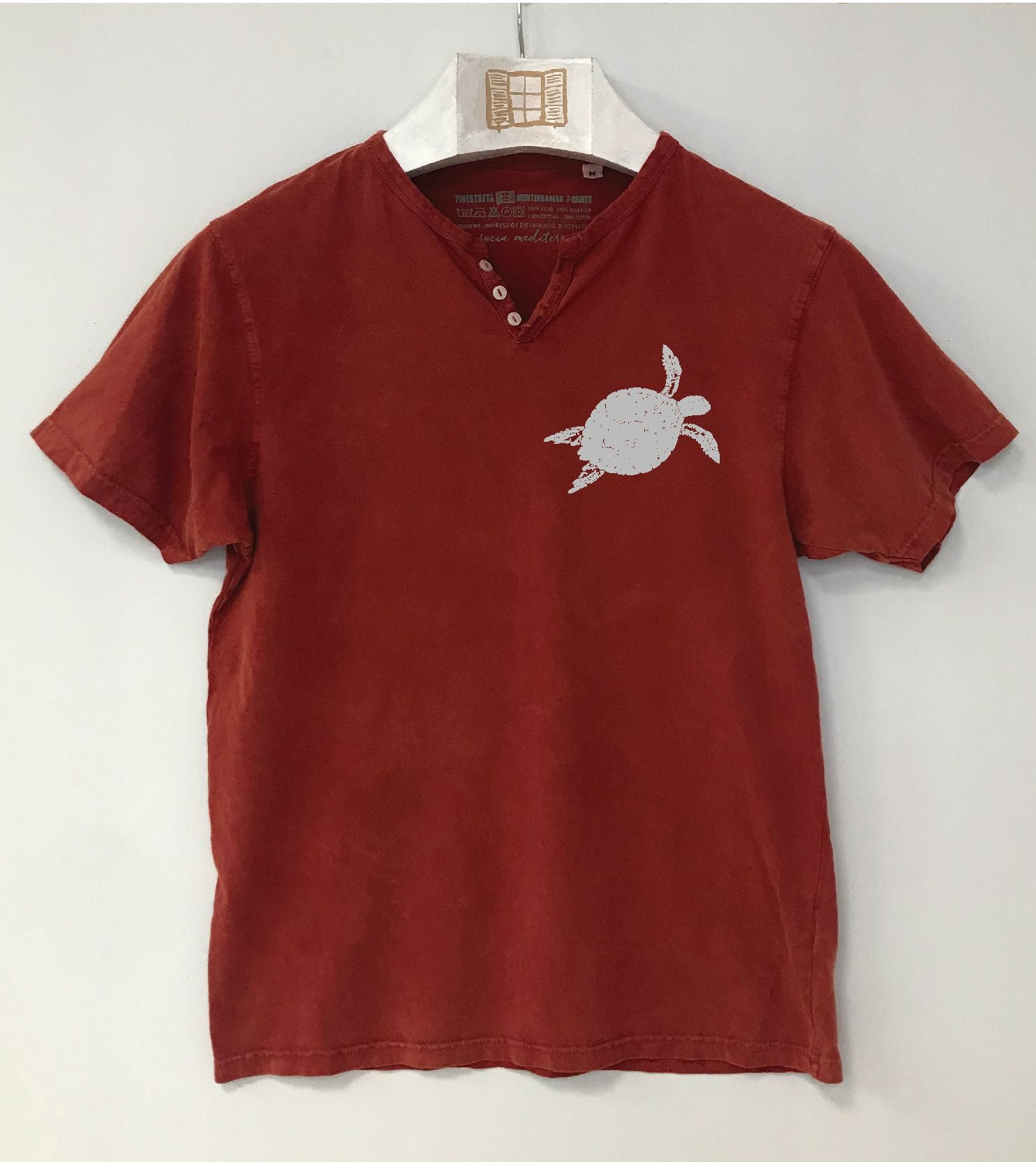 Camiseta cuello botones Closca - arcilla