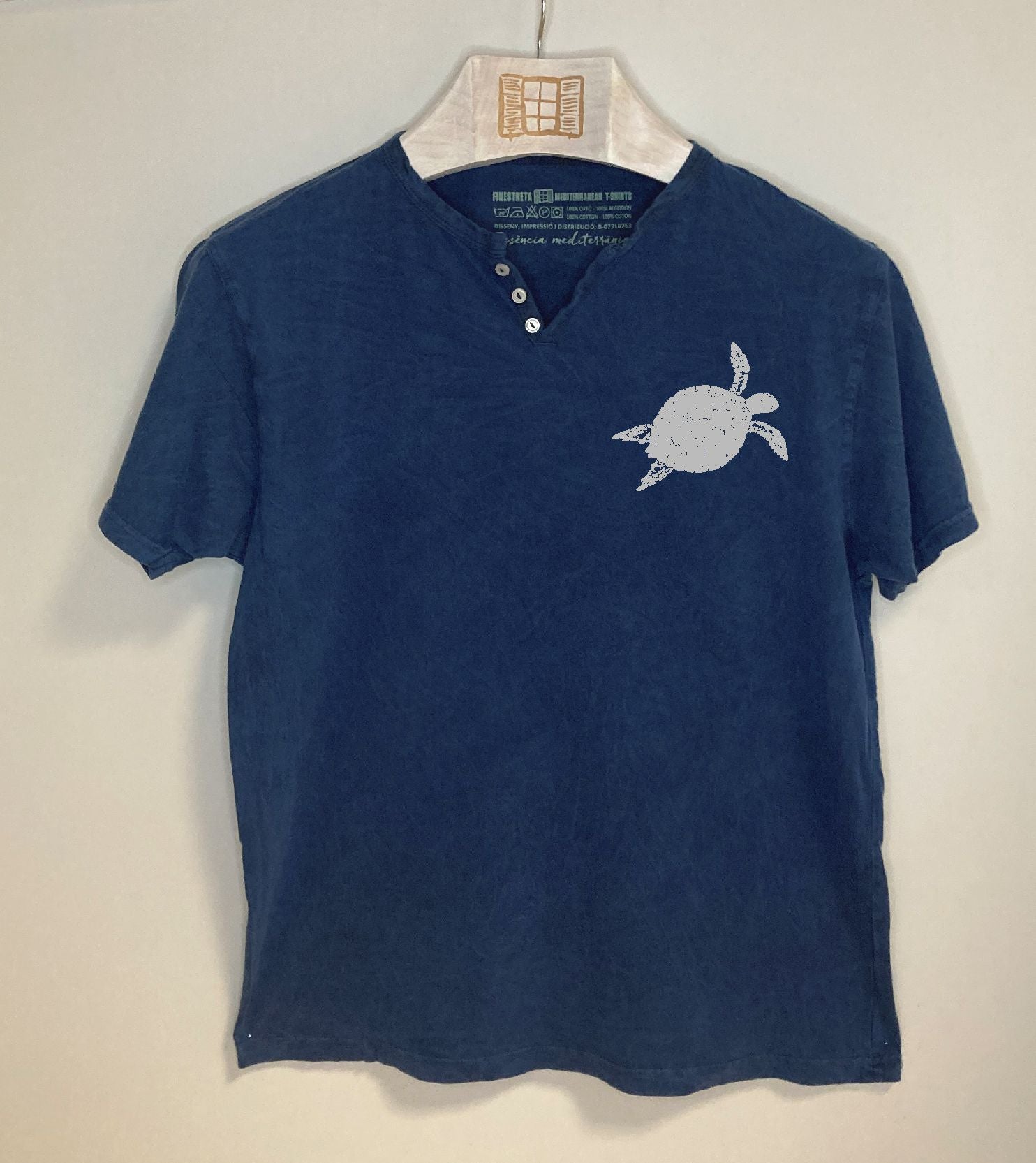 Camiseta cuello botones Closca - azul-marino