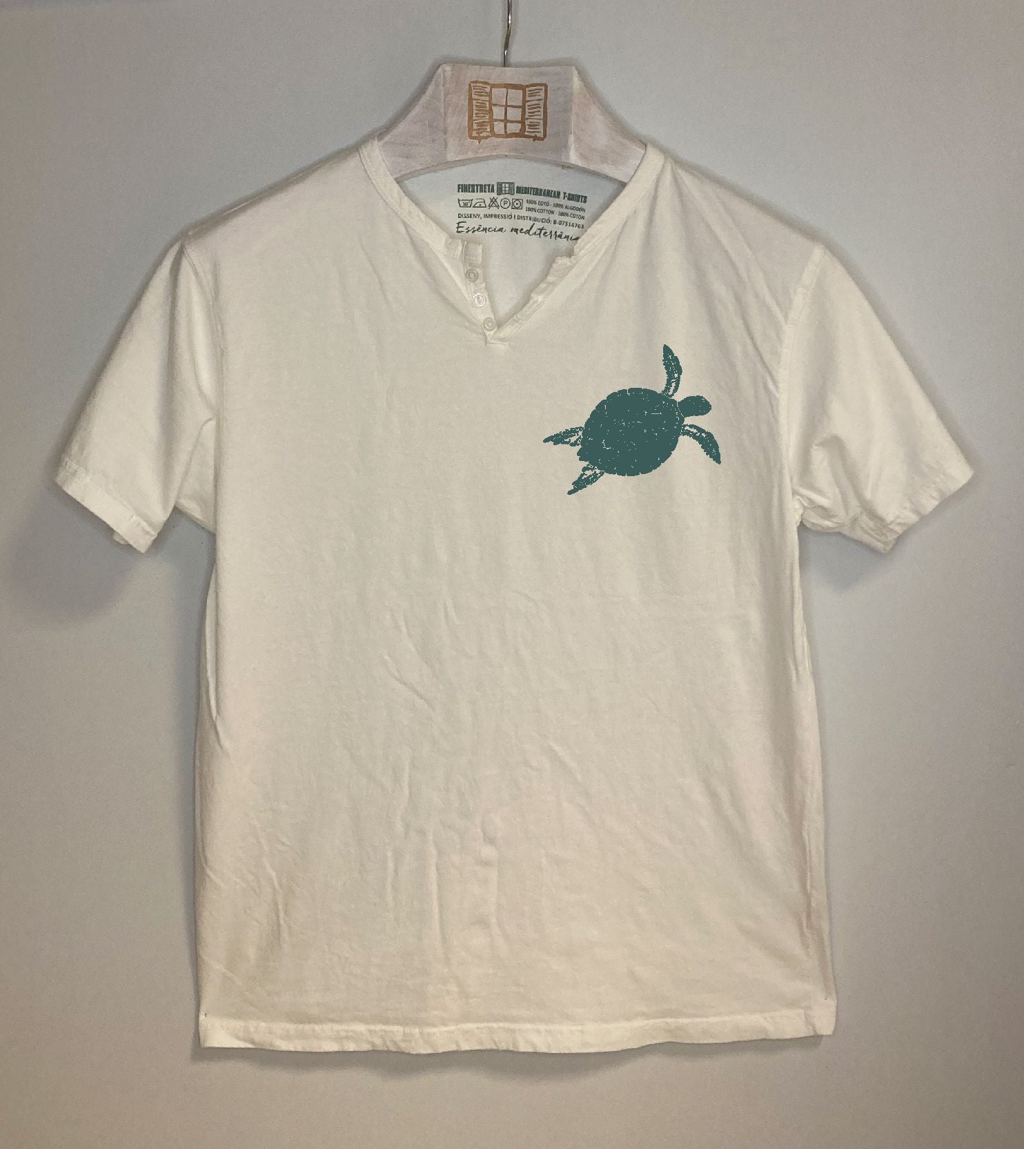 Camiseta cuello botones Closca - crudo