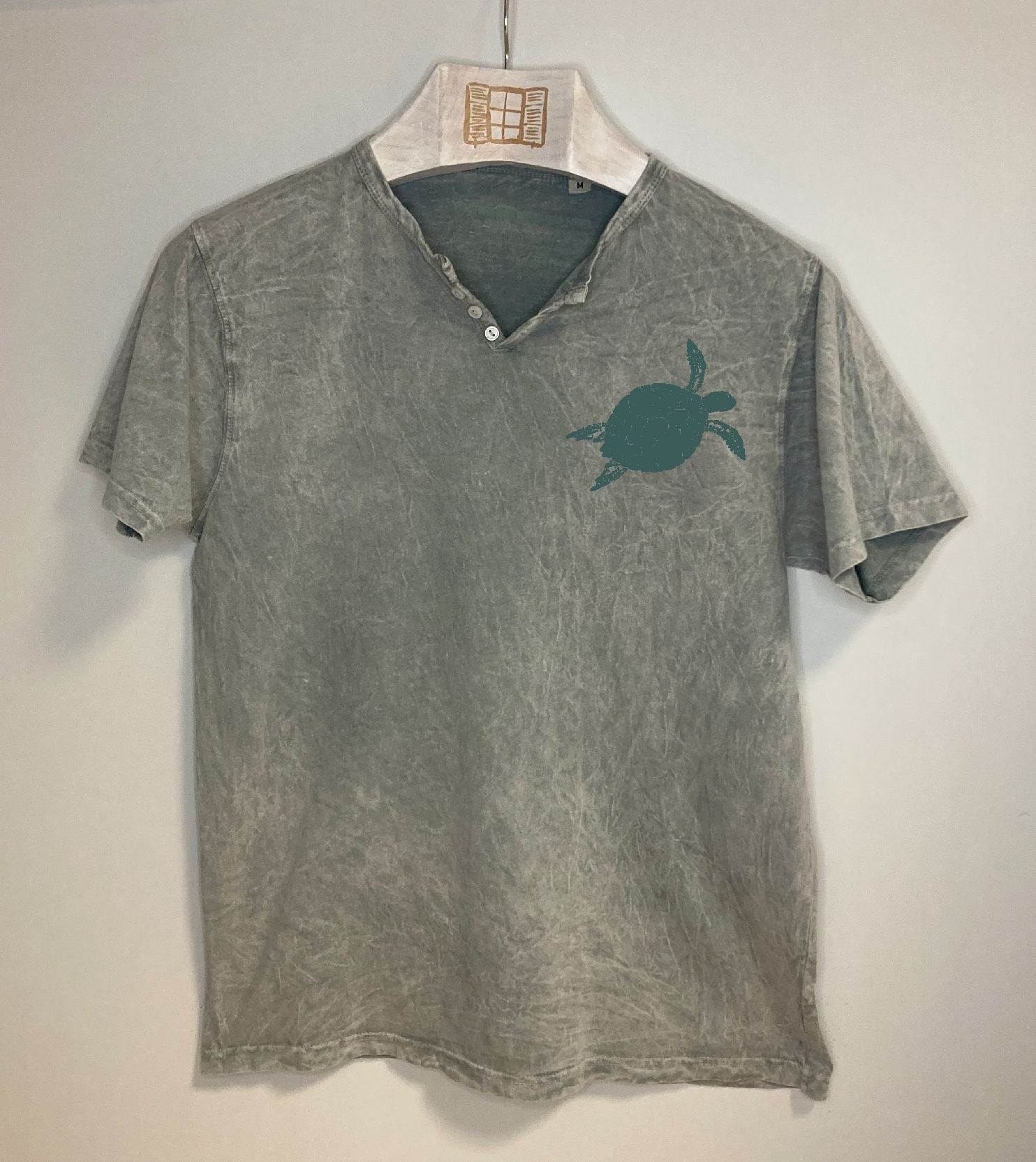 Camiseta cuello botones Closca - gris