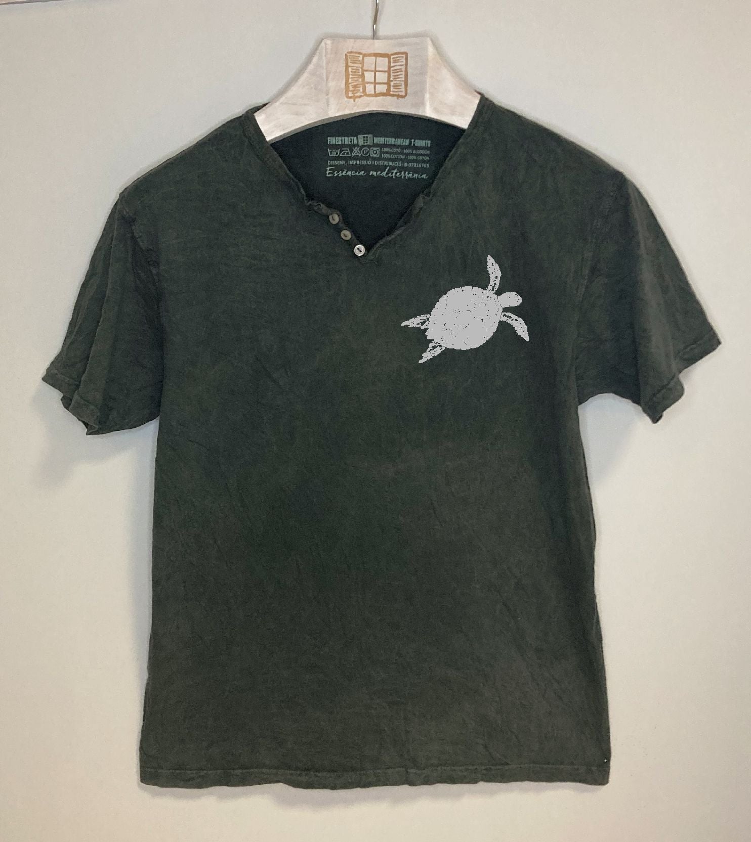 Camiseta cuello botones Closca - marengo