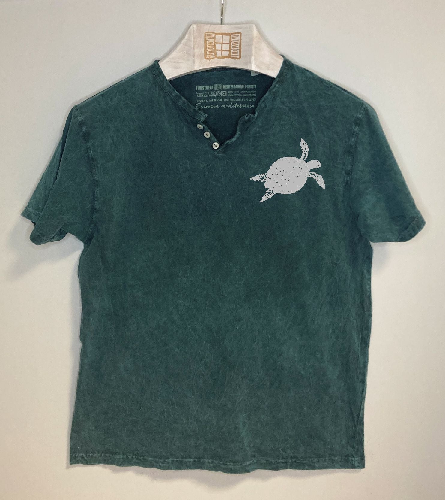 Camiseta cuello botones Closca - plomo