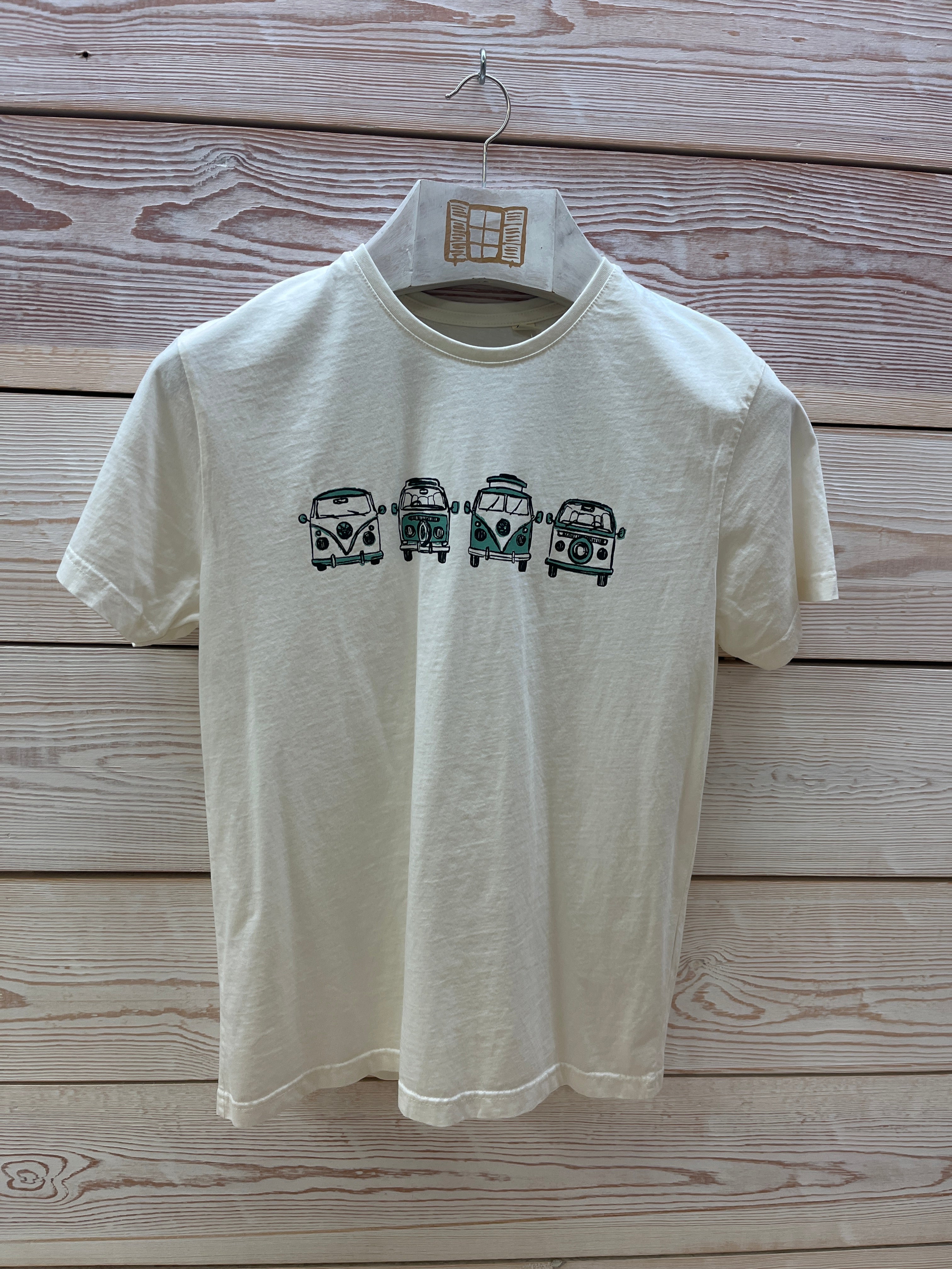 Camiseta manga corta Hombre Outlet talla S color Crudo