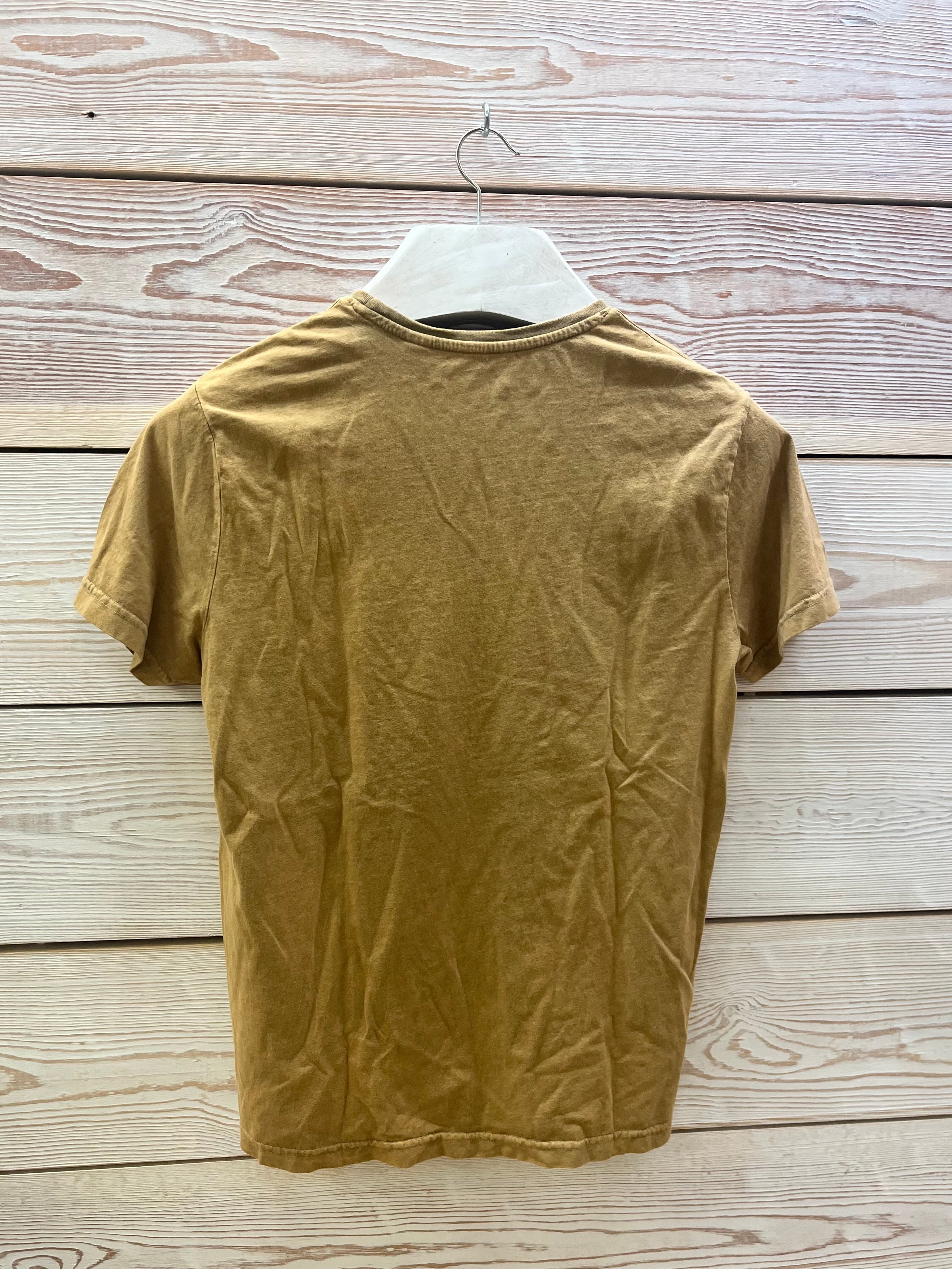 Camiseta Hombre Outlet talla S color Mostaza
