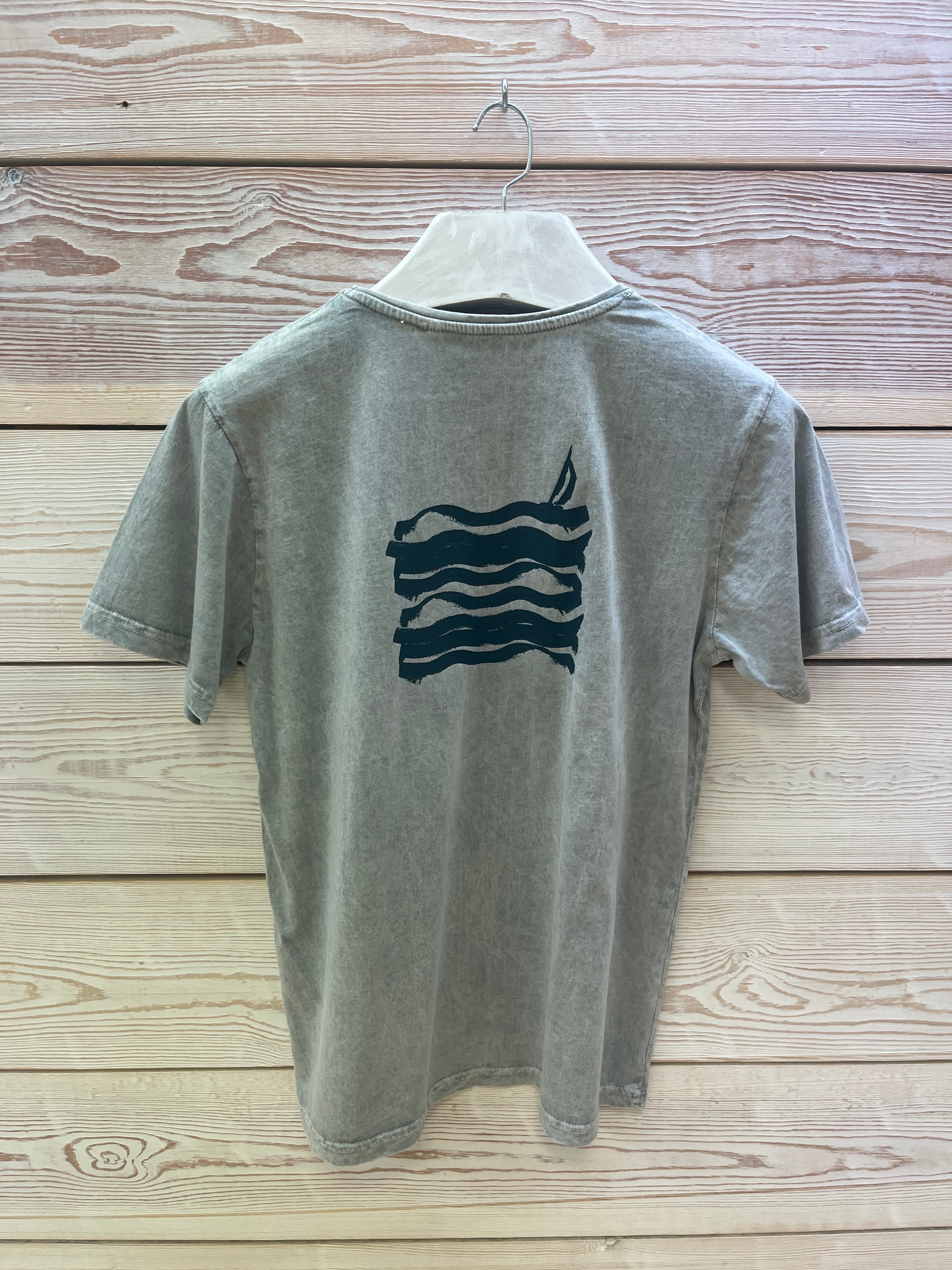 Camiseta manga corta Hombre Outlet talla M color Gris