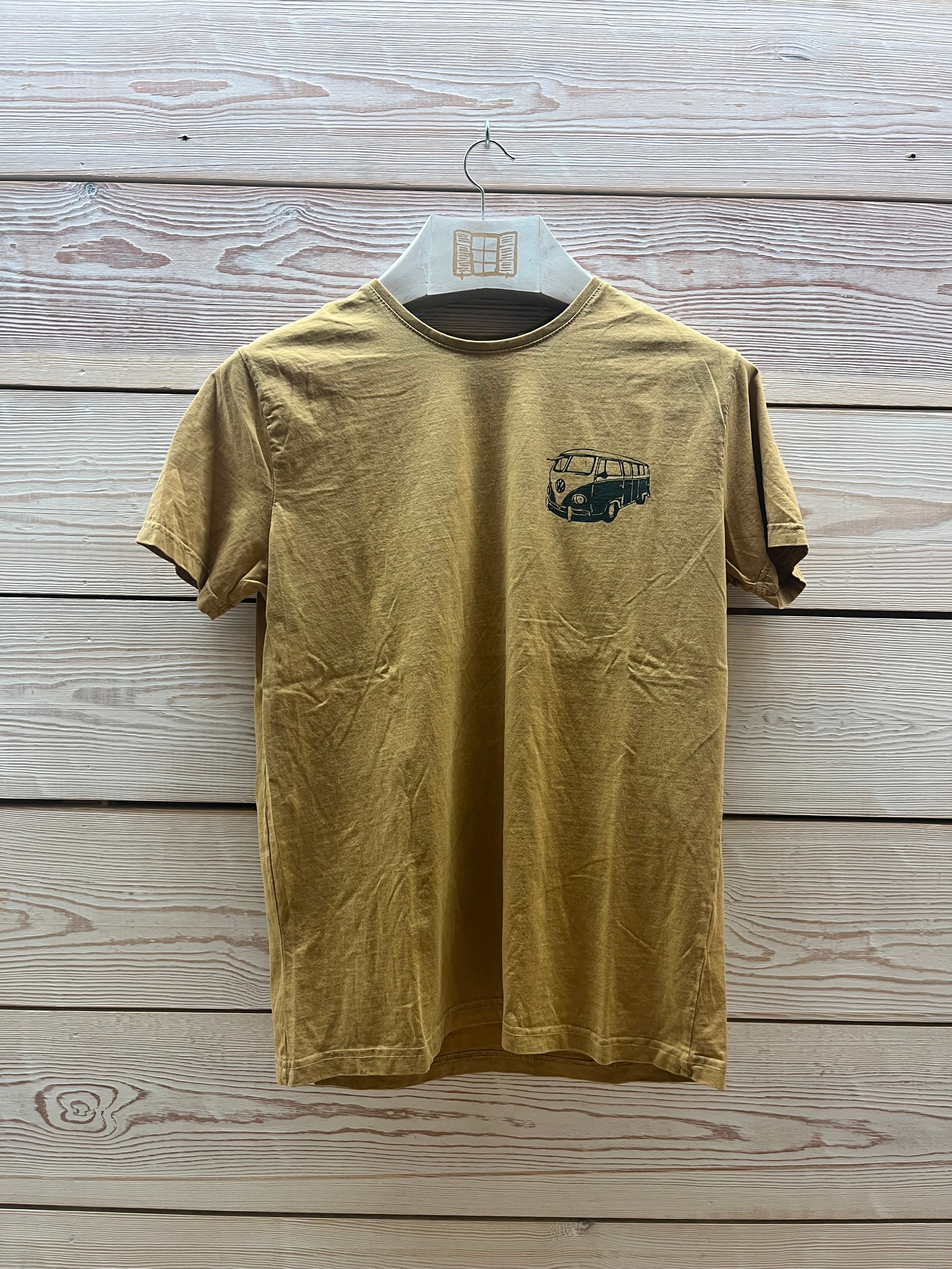 Camiseta Hombre Outlet talla M color Mostaza