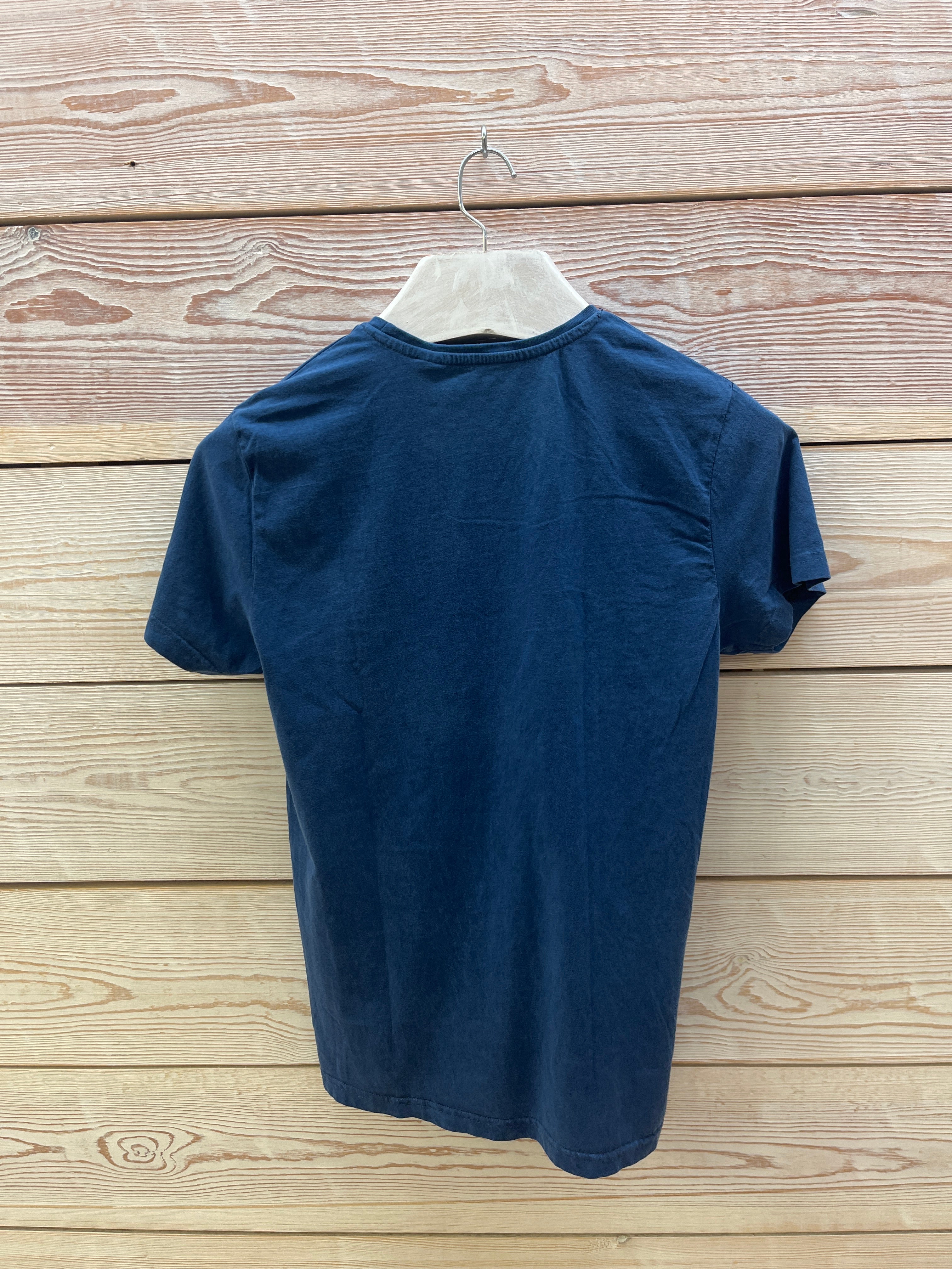 Camiseta manga corta Hombre Outlet talla S color Azul marino