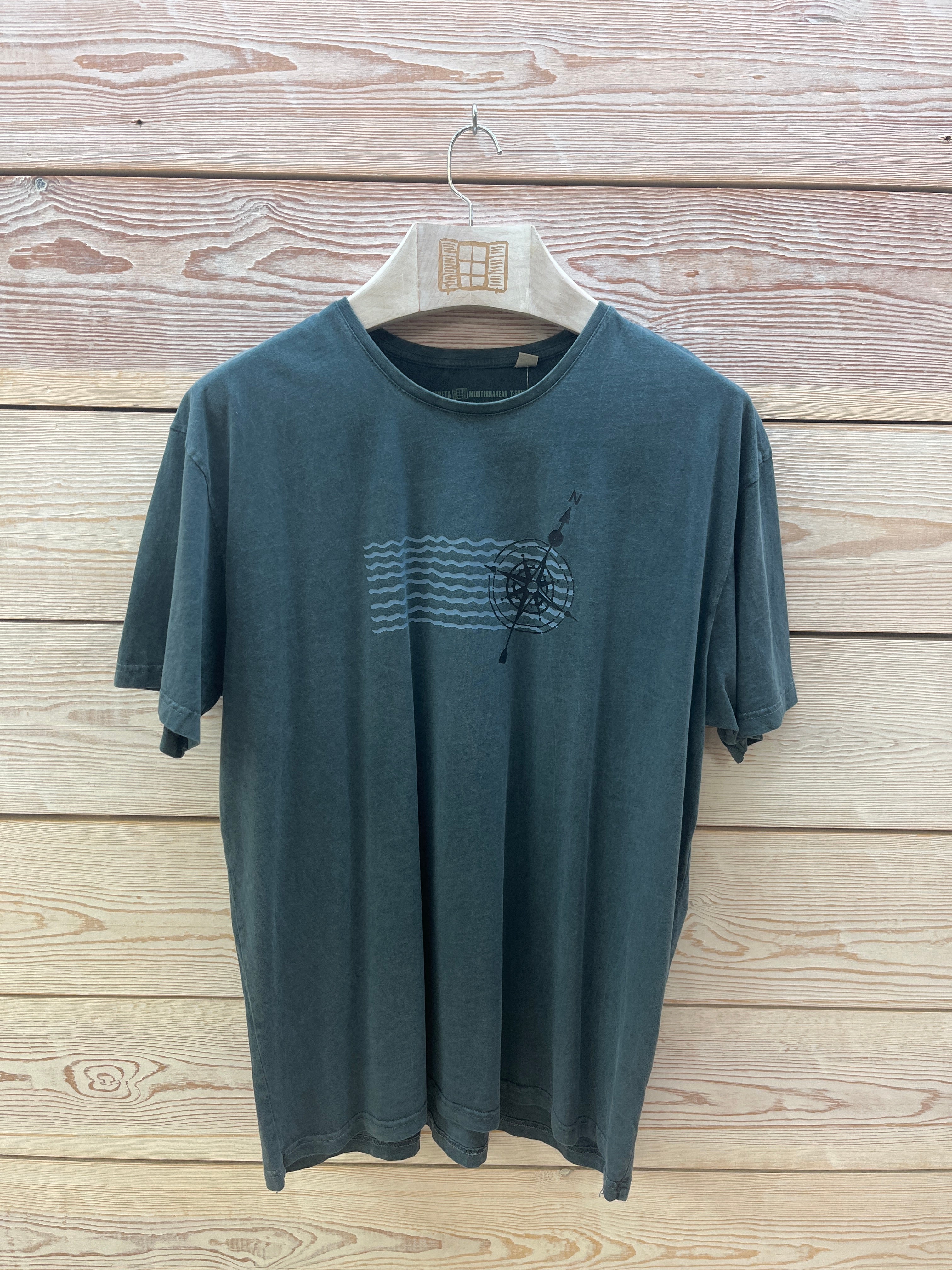 Camiseta manga corta Hombre Outlet talla XXL color Plomo