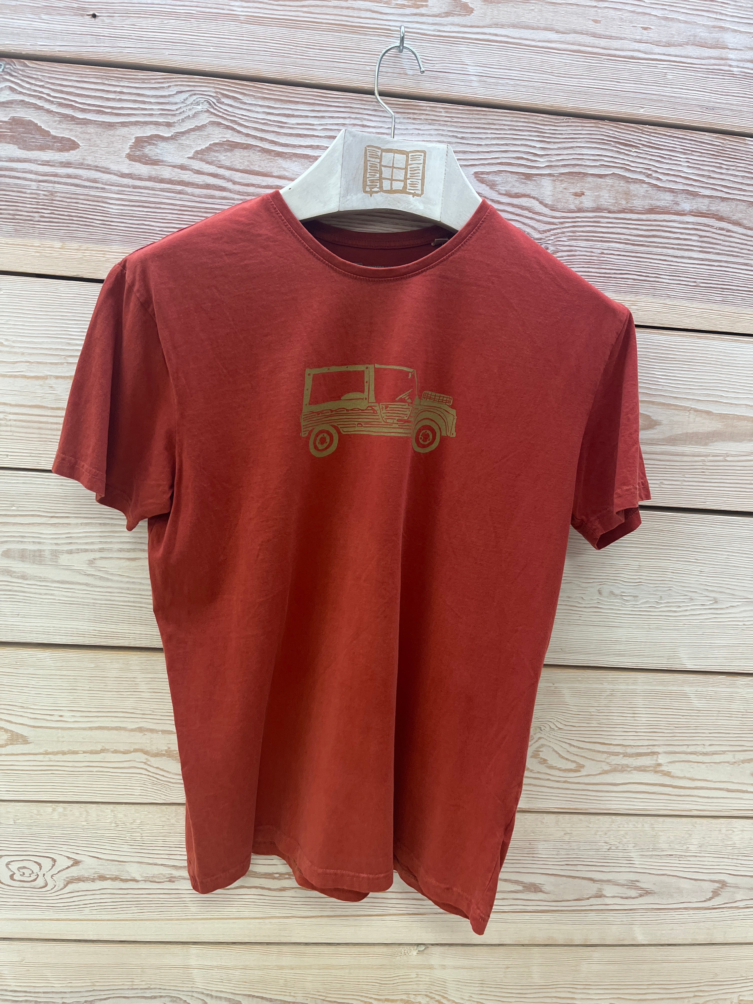 Camiseta manga corta Hombre Outlet talla L color Arcilla