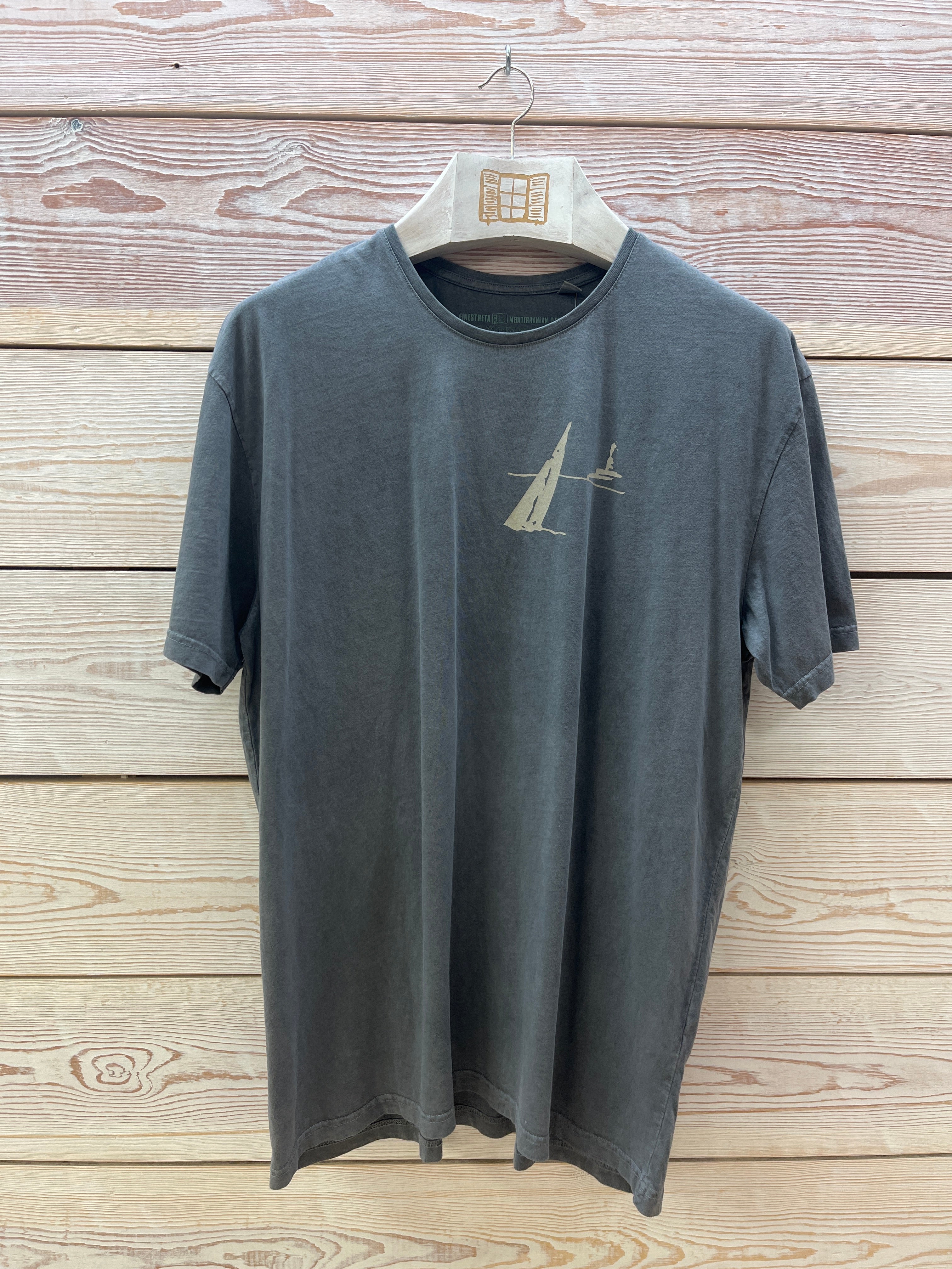 Camiseta manga corta Hombre Outlet talla XXL color Piedra