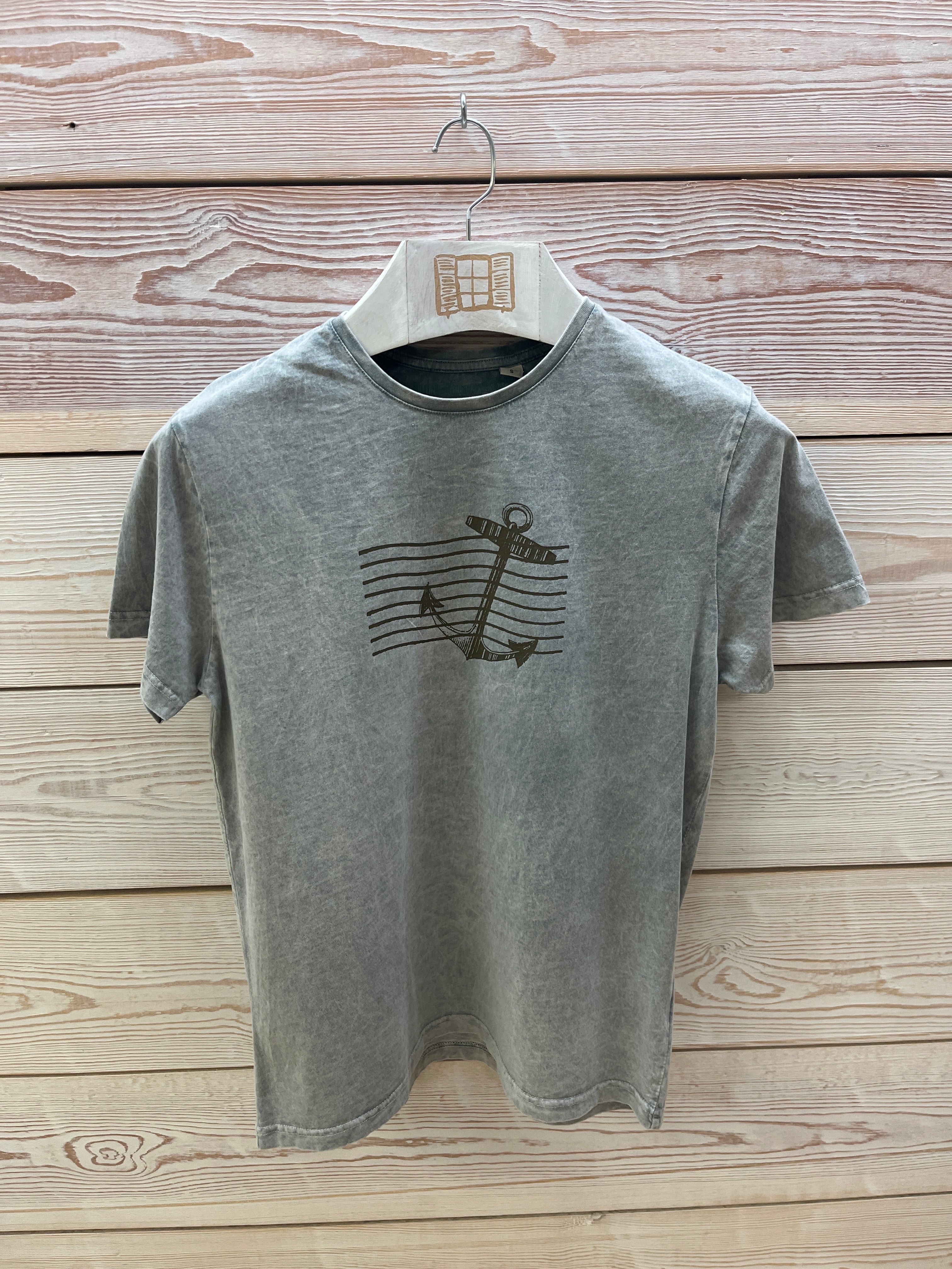 Camiseta manga corta Hombre Outlet talla S color Gris