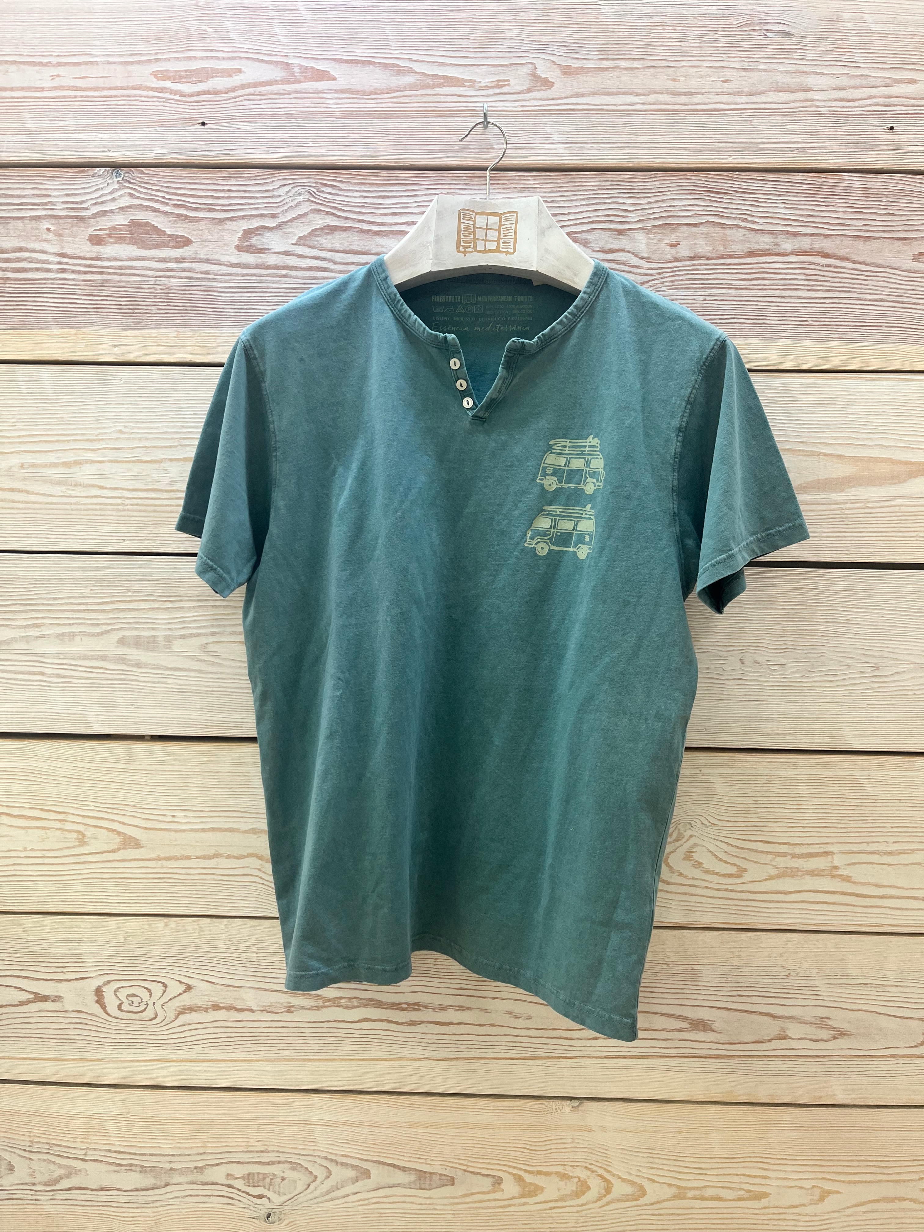 Camiseta Hombre Outlet talla L color Esmeralda