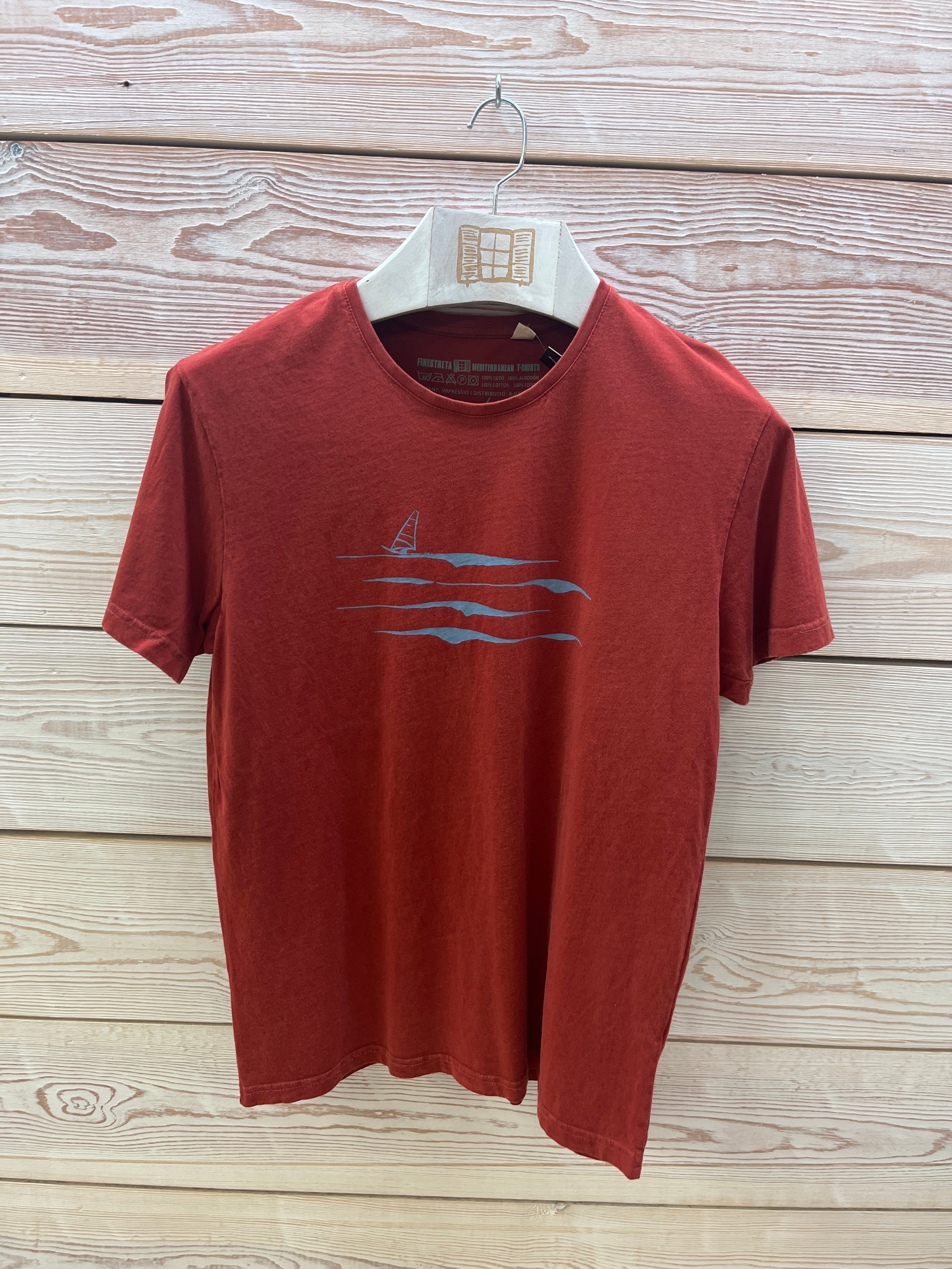 Camiseta manga corta Hombre Outlet talla M color Arcilla