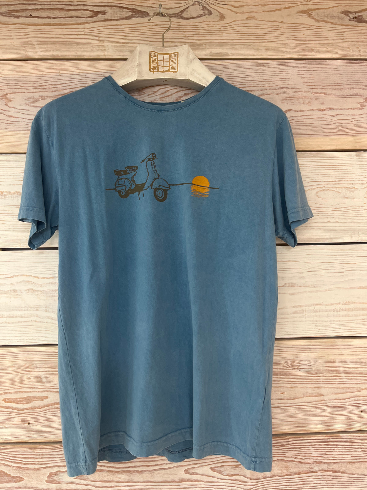 Camiseta manga corta Hombre Outlet talla L color Aqua