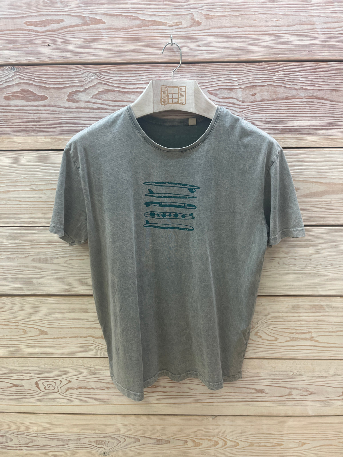 Camiseta manga corta Hombre Outlet talla L color Gris