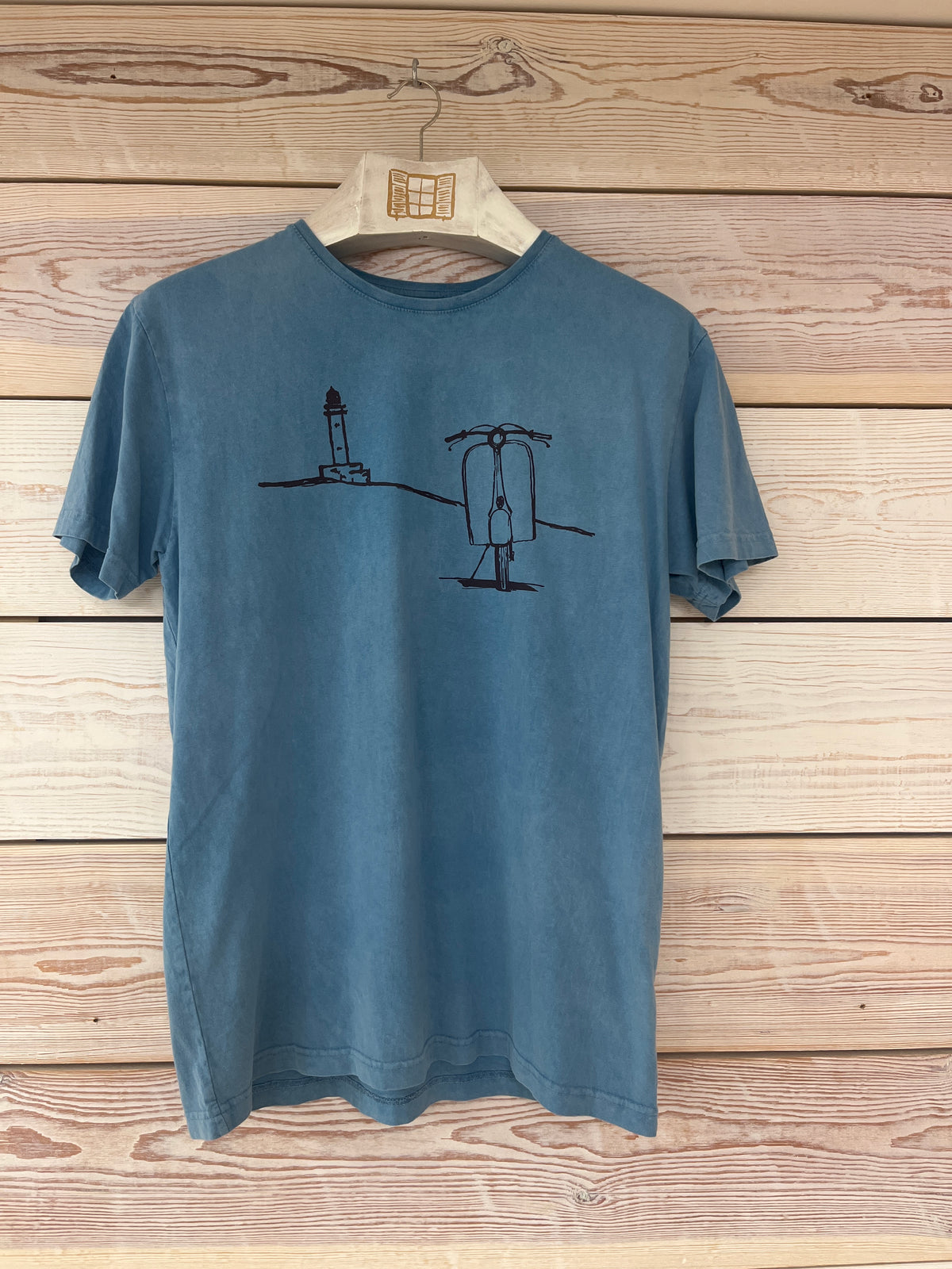 Camiseta manga corta Hombre Outlet talla L color Aqua