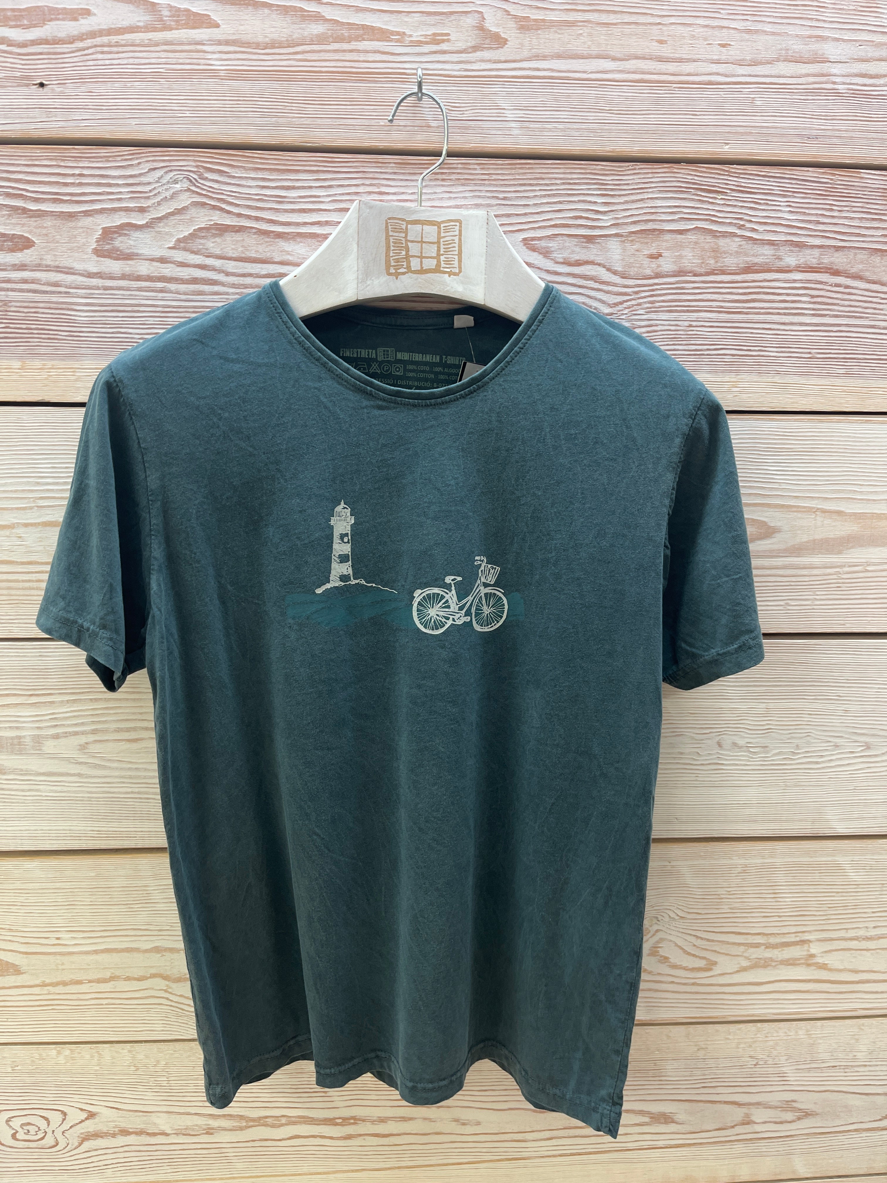 Camiseta manga corta Hombre Outlet talla M color Plomo