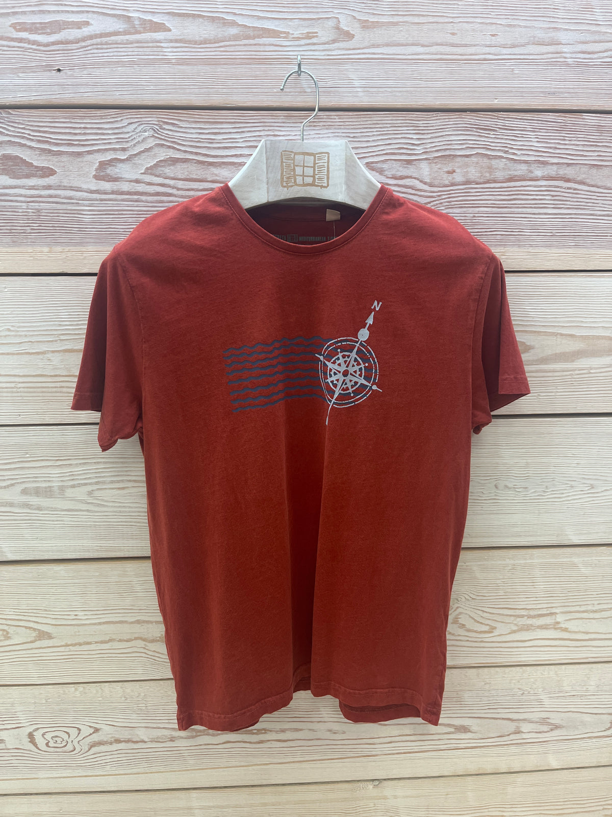 Camiseta manga corta Hombre Outlet talla M color Arcilla