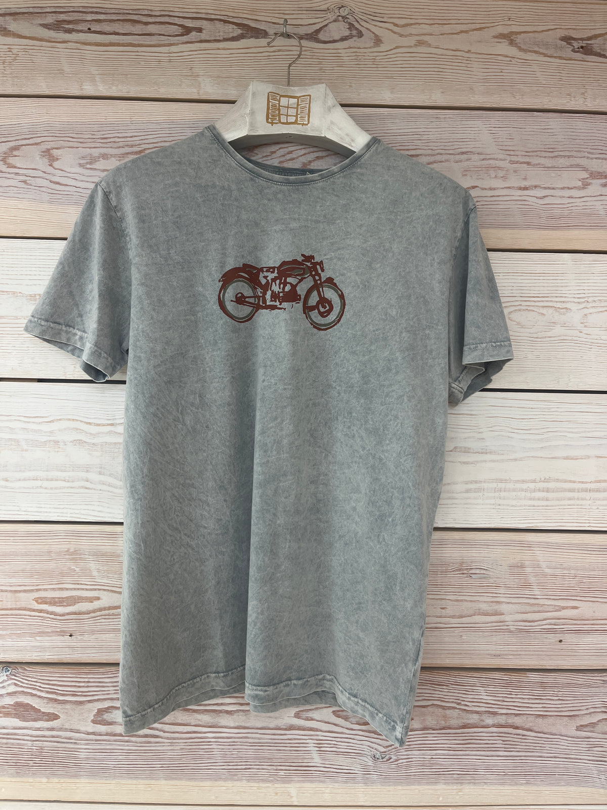 Camiseta manga corta Hombre Outlet talla L color Gris