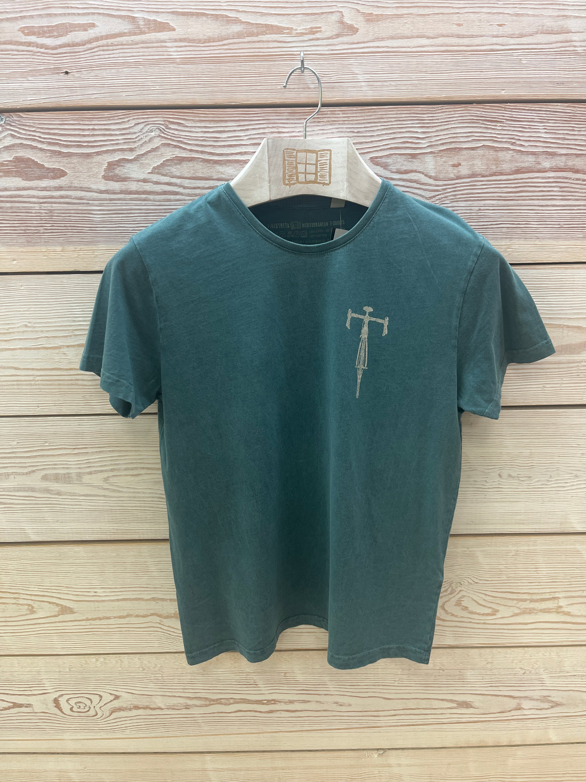 Camiseta manga corta Hombre Outlet talla S color Esmeralda