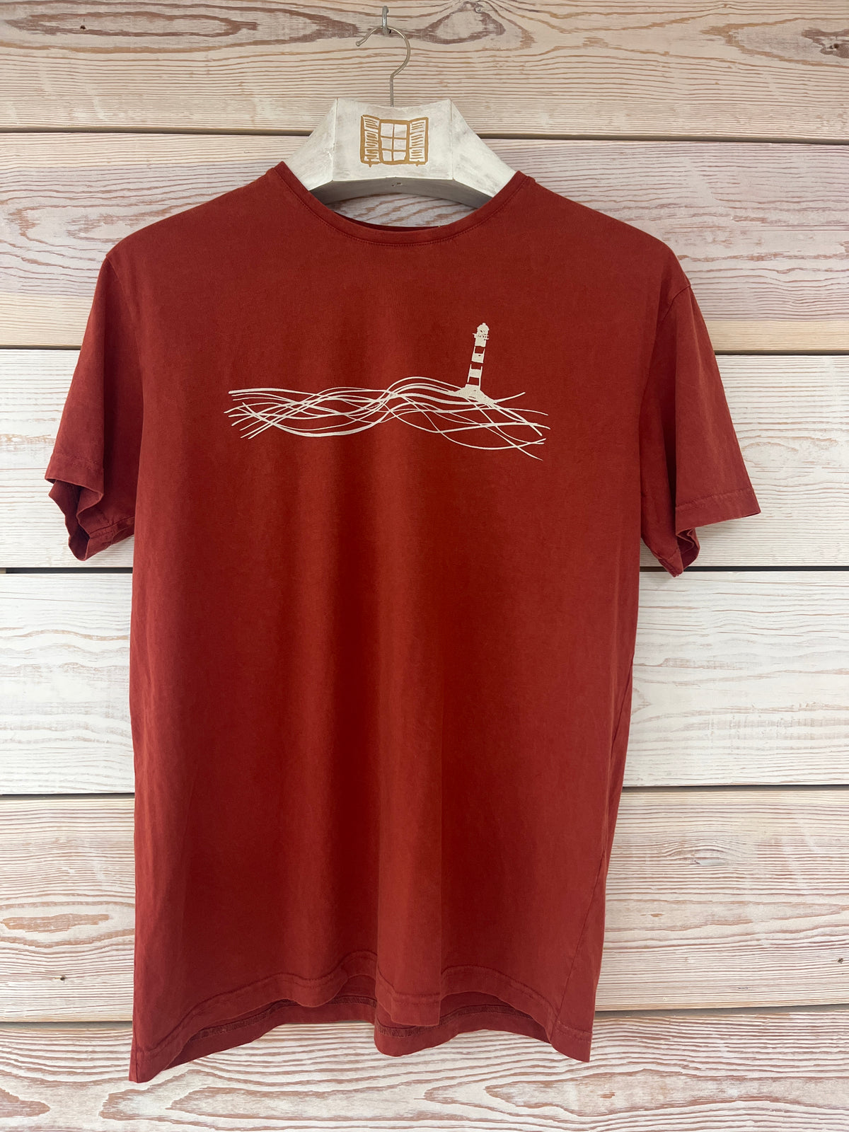 Camiseta manga corta Hombre Outlet talla L color Arcilla