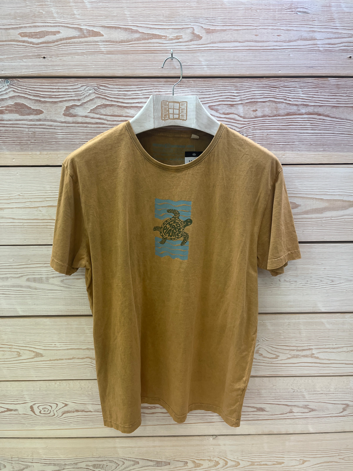 Camiseta manga corta Hombre Outlet talla XL color Mostaza