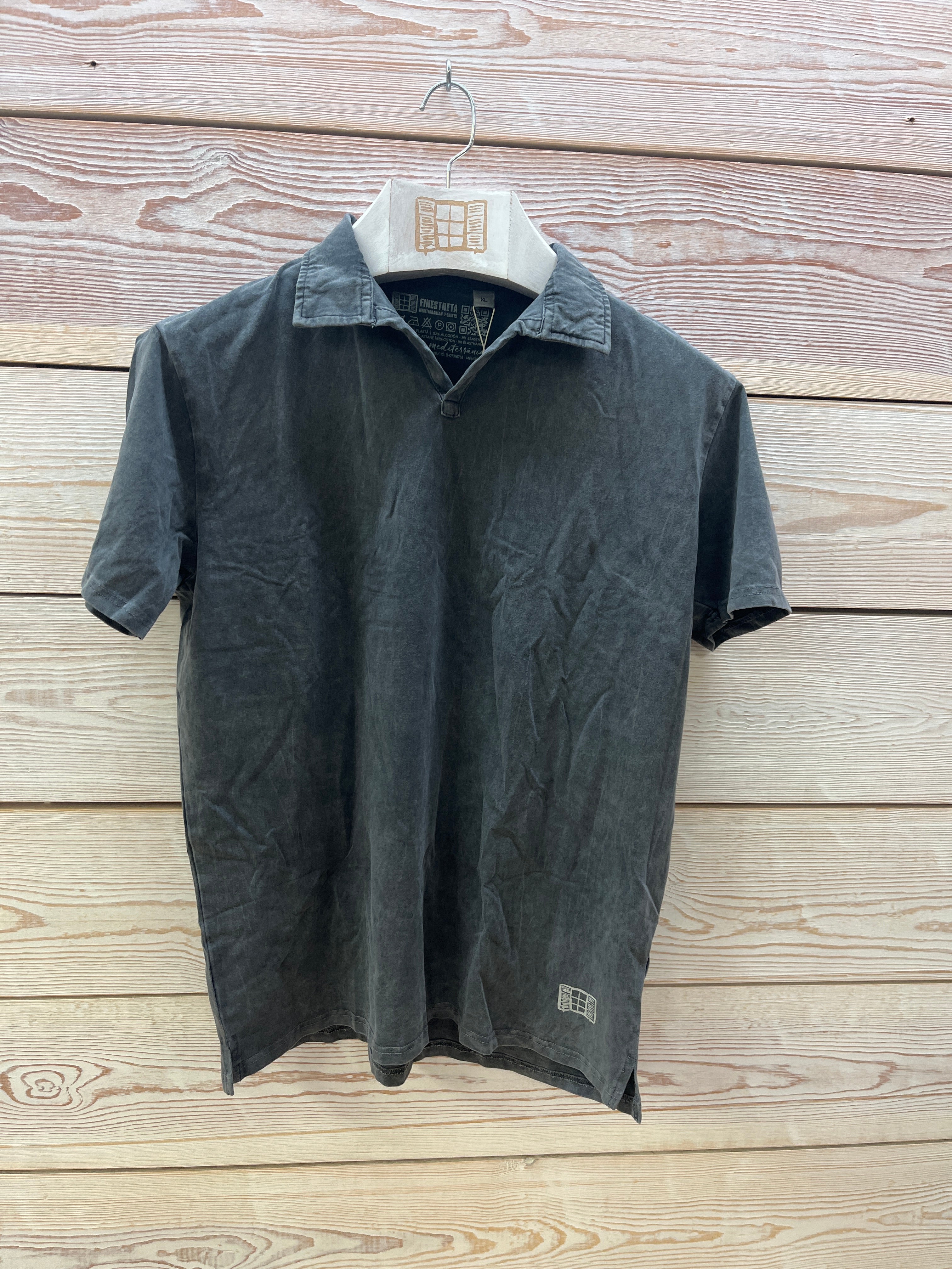 Polo manga corta Hombre Outlet talla XL color Marengo