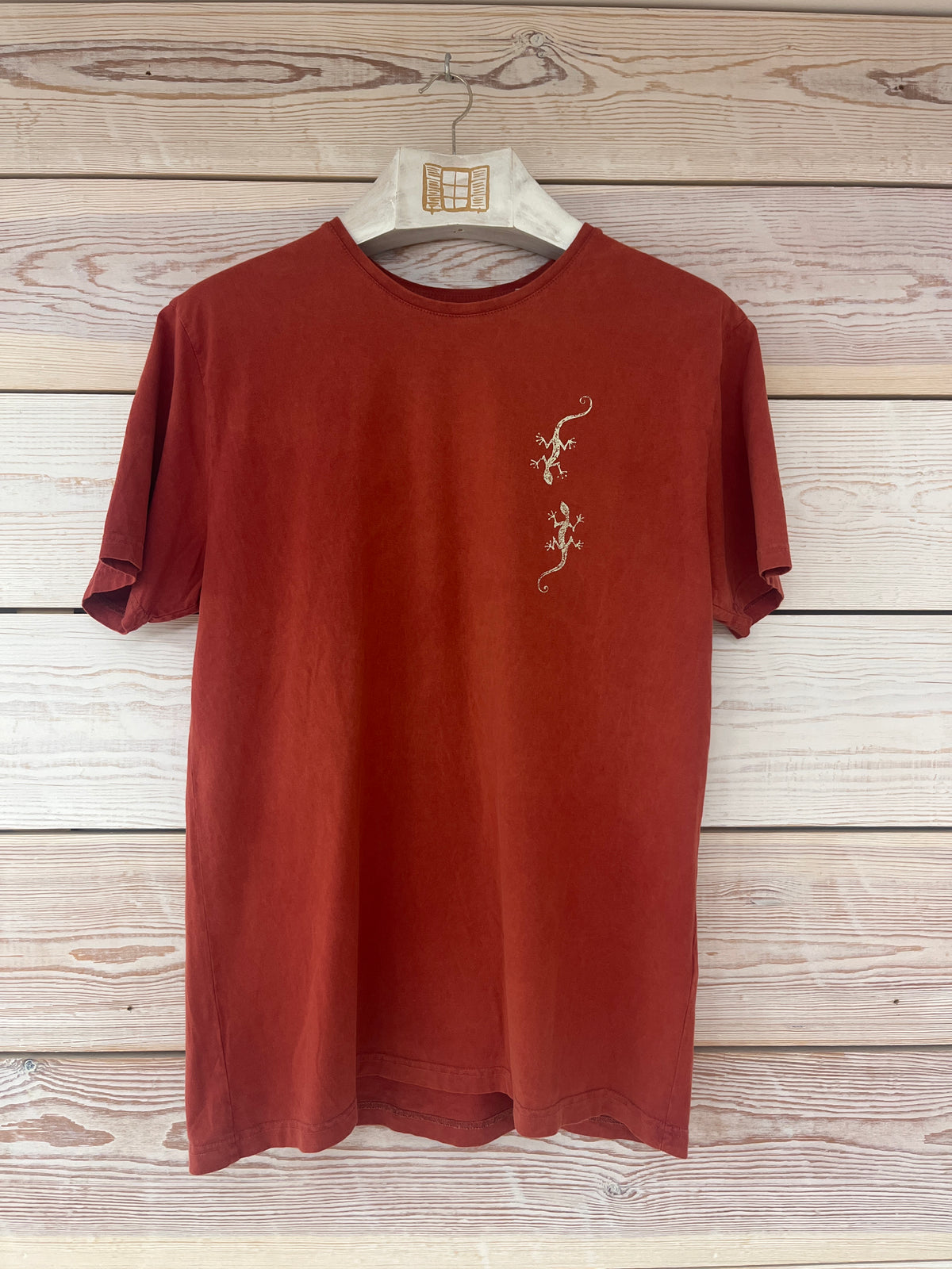 Camiseta manga corta Hombre Outlet talla XL color Arcilla